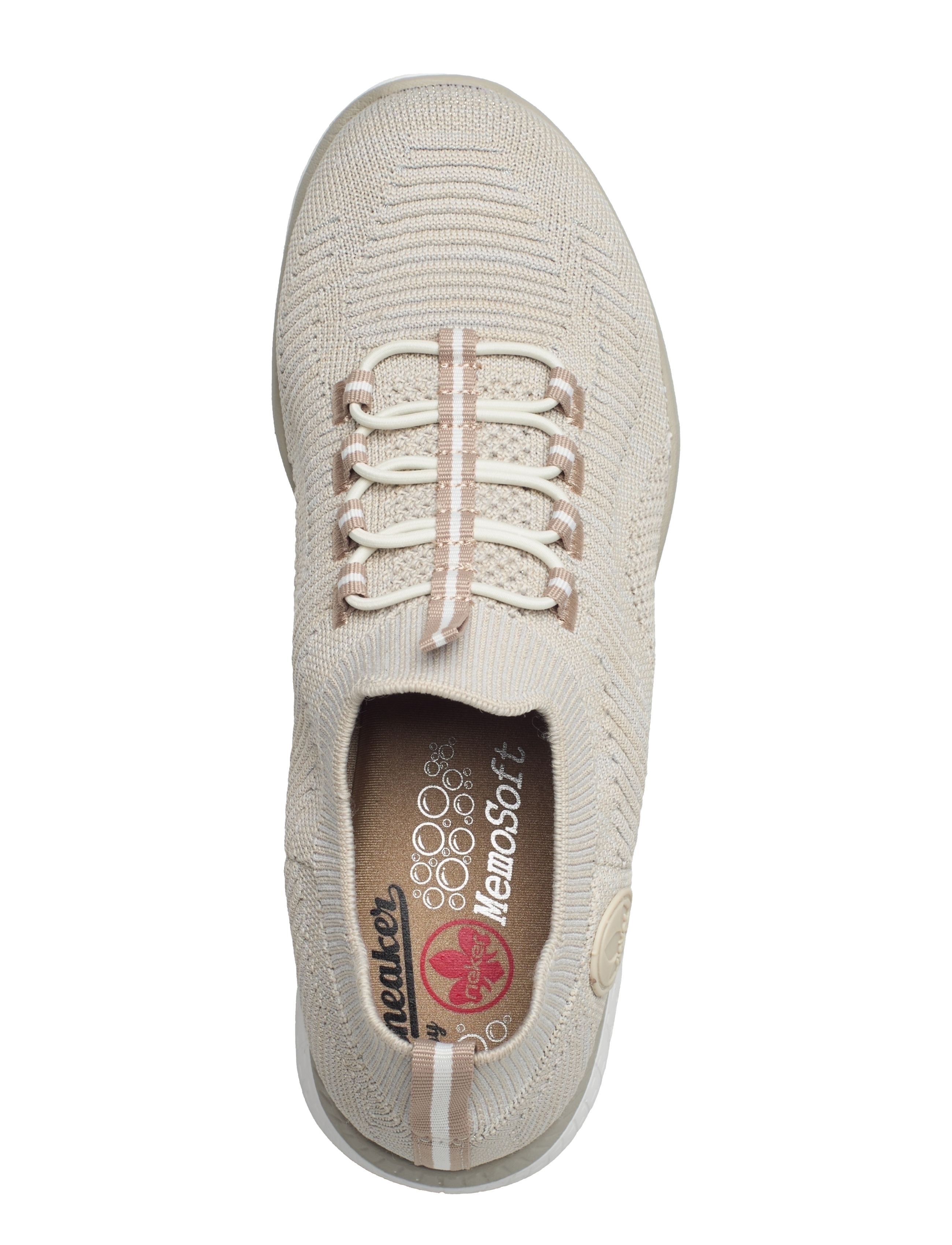 Rieker - M5074-80 - ikdienas apavi ar pazeminātu augšdaļu - beige - 3