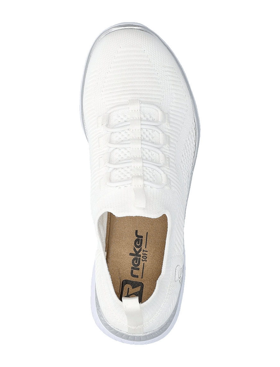 Rieker - M5074-80 - niedrige sneaker - white - 3