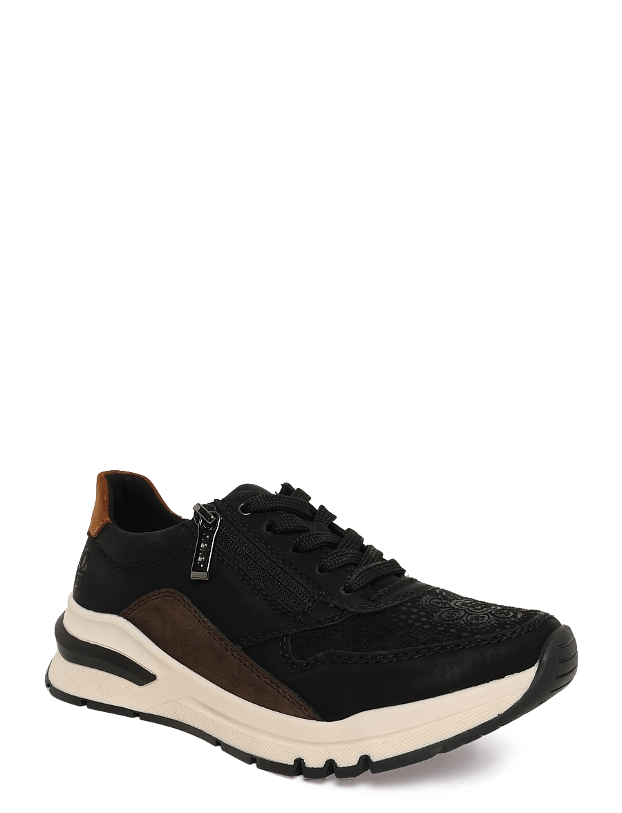 Rieker - Ladies shoes - lave sneakers - black - 0