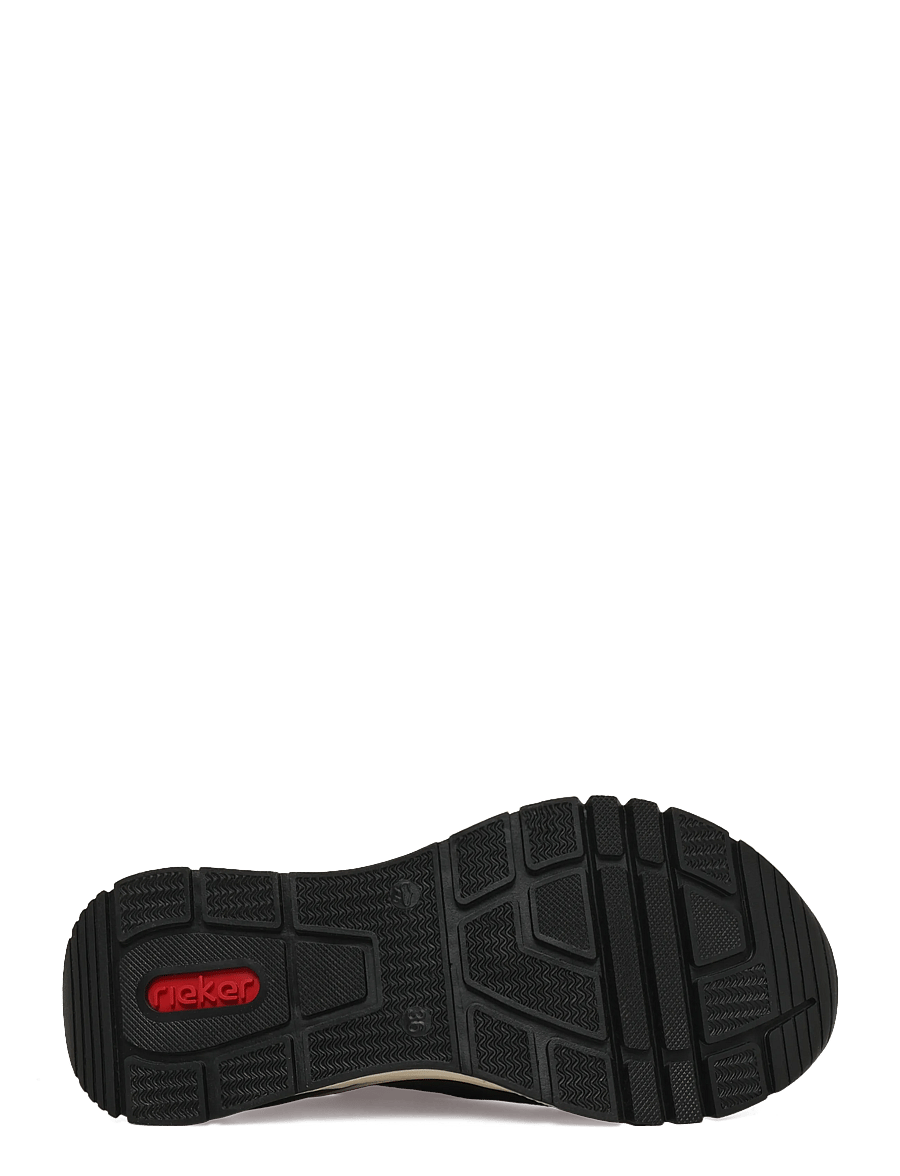 Rieker - Ladies shoes - lave sneakers - black - 4