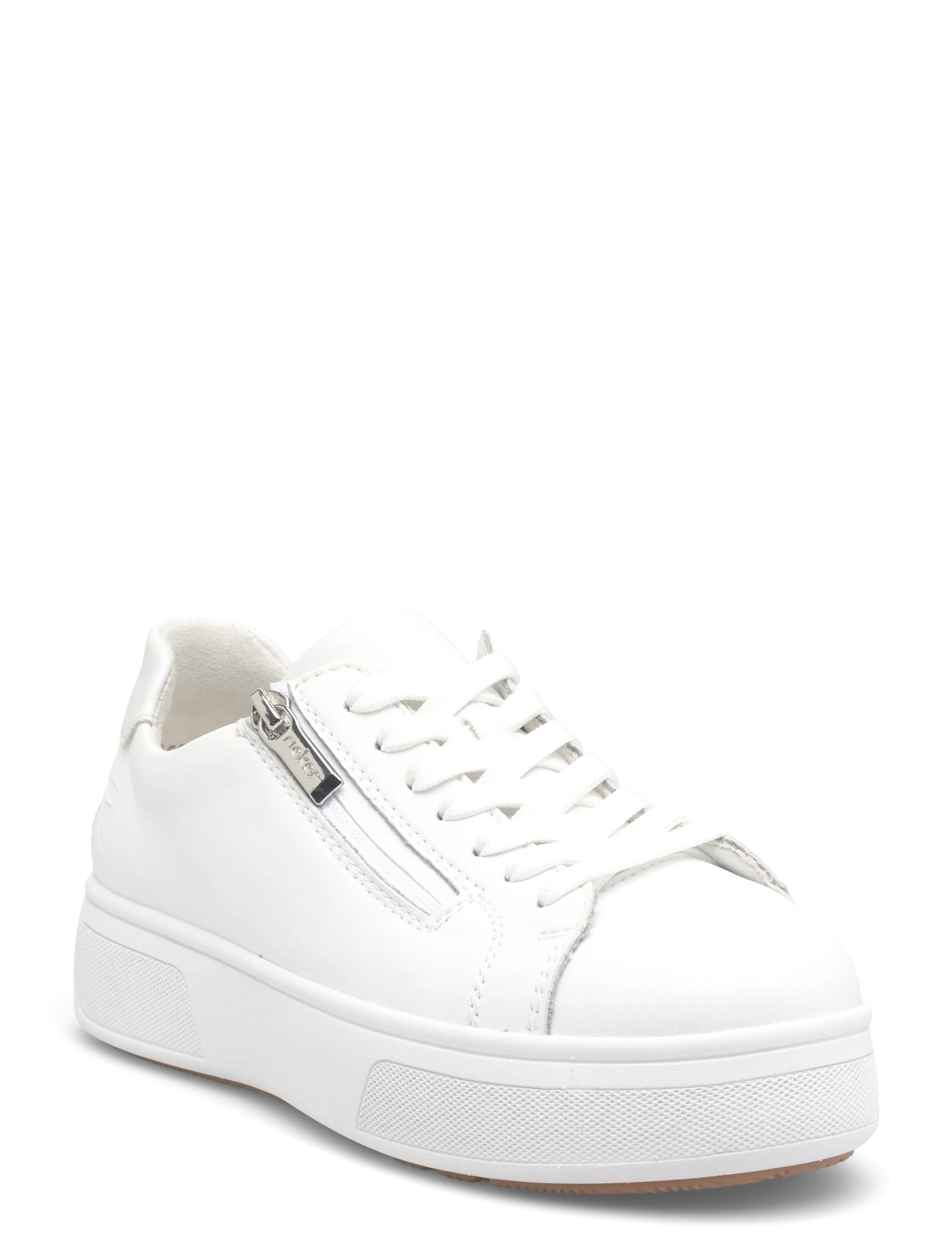 Rieker M7701-25, Kvinder, Platform Sneaker, Hvid, Str: 41