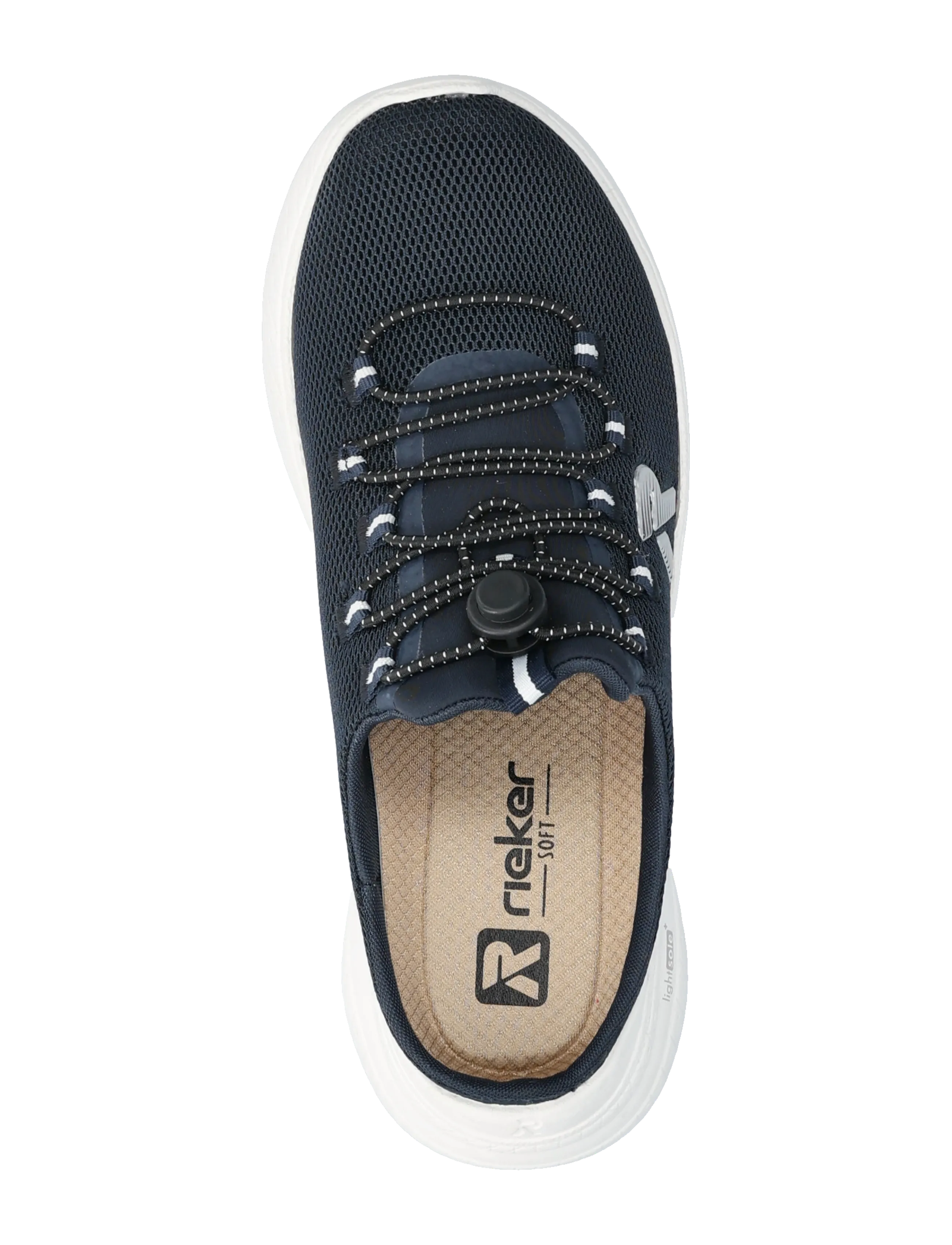 Rieker - Rieker Ladies shoes M8558-14 blue - slip-on sneaker - blue - 3