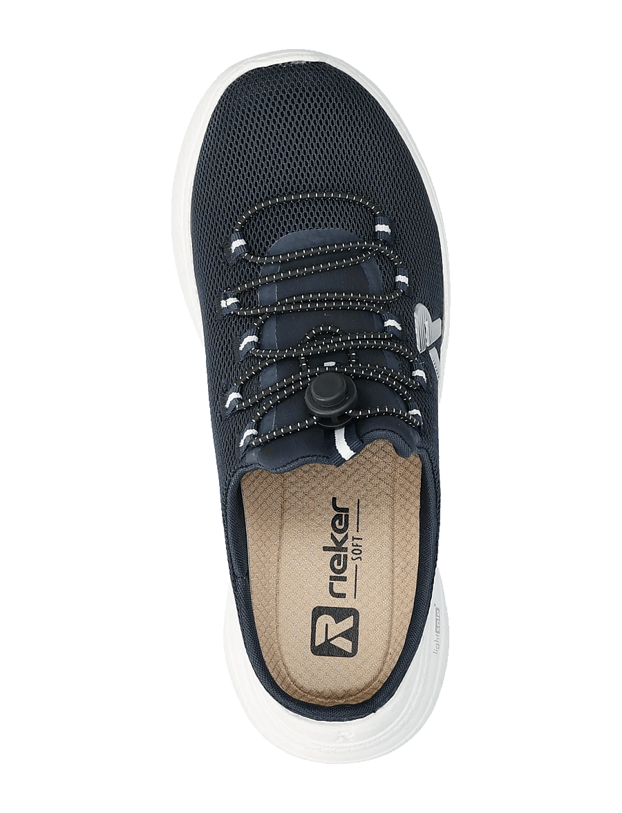 Rieker - Rieker Ladies shoes M8558-14 blue - slip-on sneakers - blue - 3