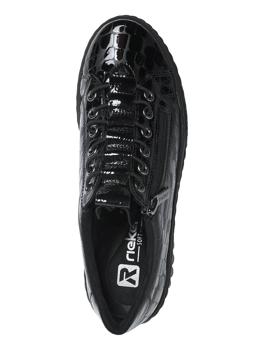 Rieker - Rieker Ladies shoes N2555-25 Brown - plateau-sneaker - black - 3