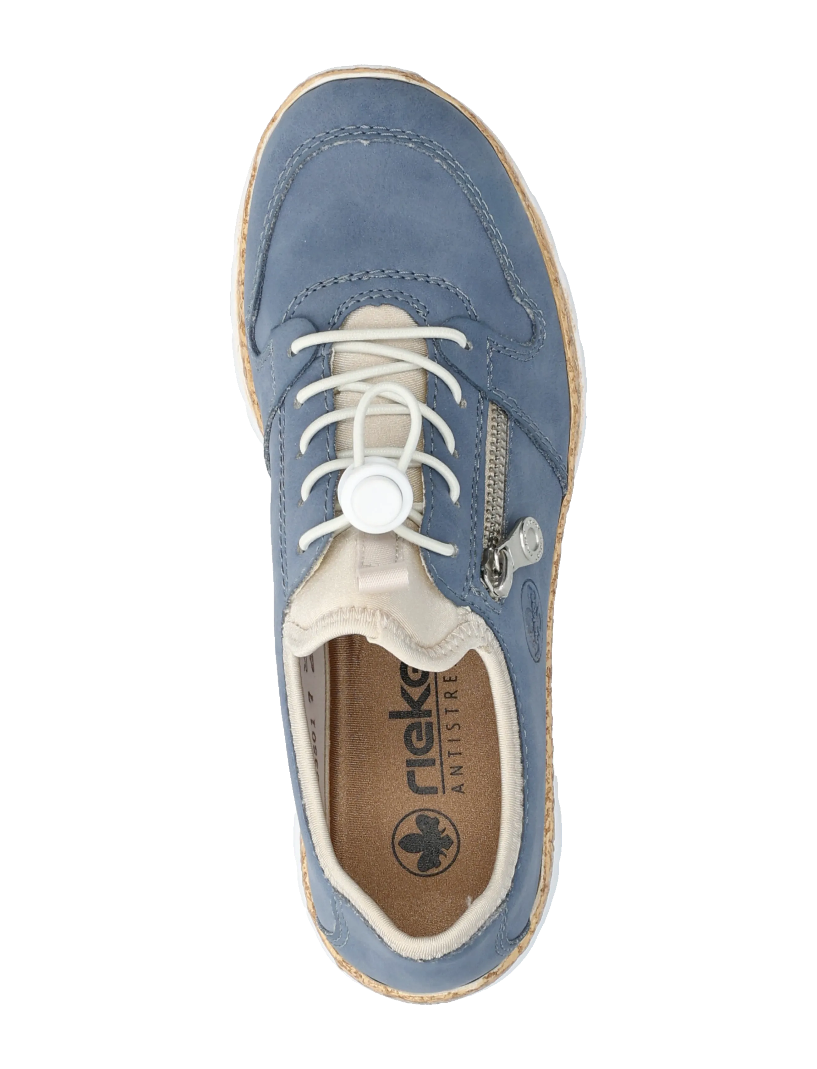 Rieker - Ladies shoes - sneakers med lavt skaft - blue - 3