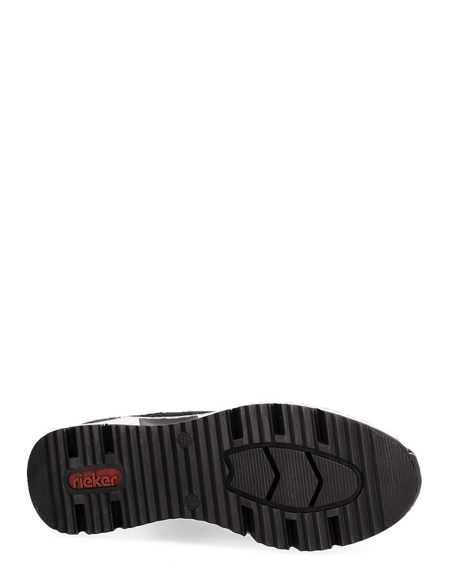 Rieker - Rieker Ladies short boots N6352-25 Brown - hohe sneaker - black - 4