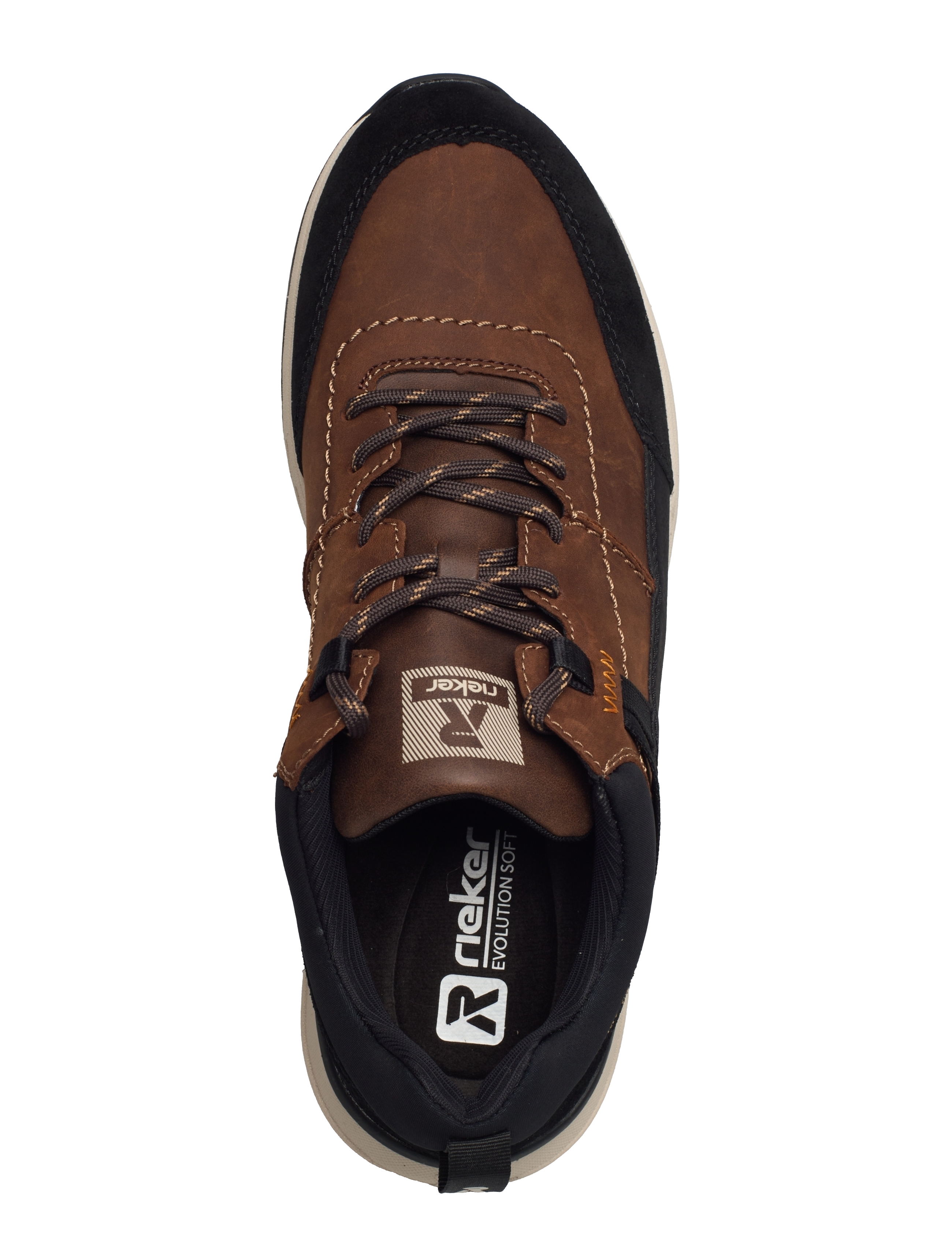 Rieker - U0100 - lave sneakers - brown combination - 3