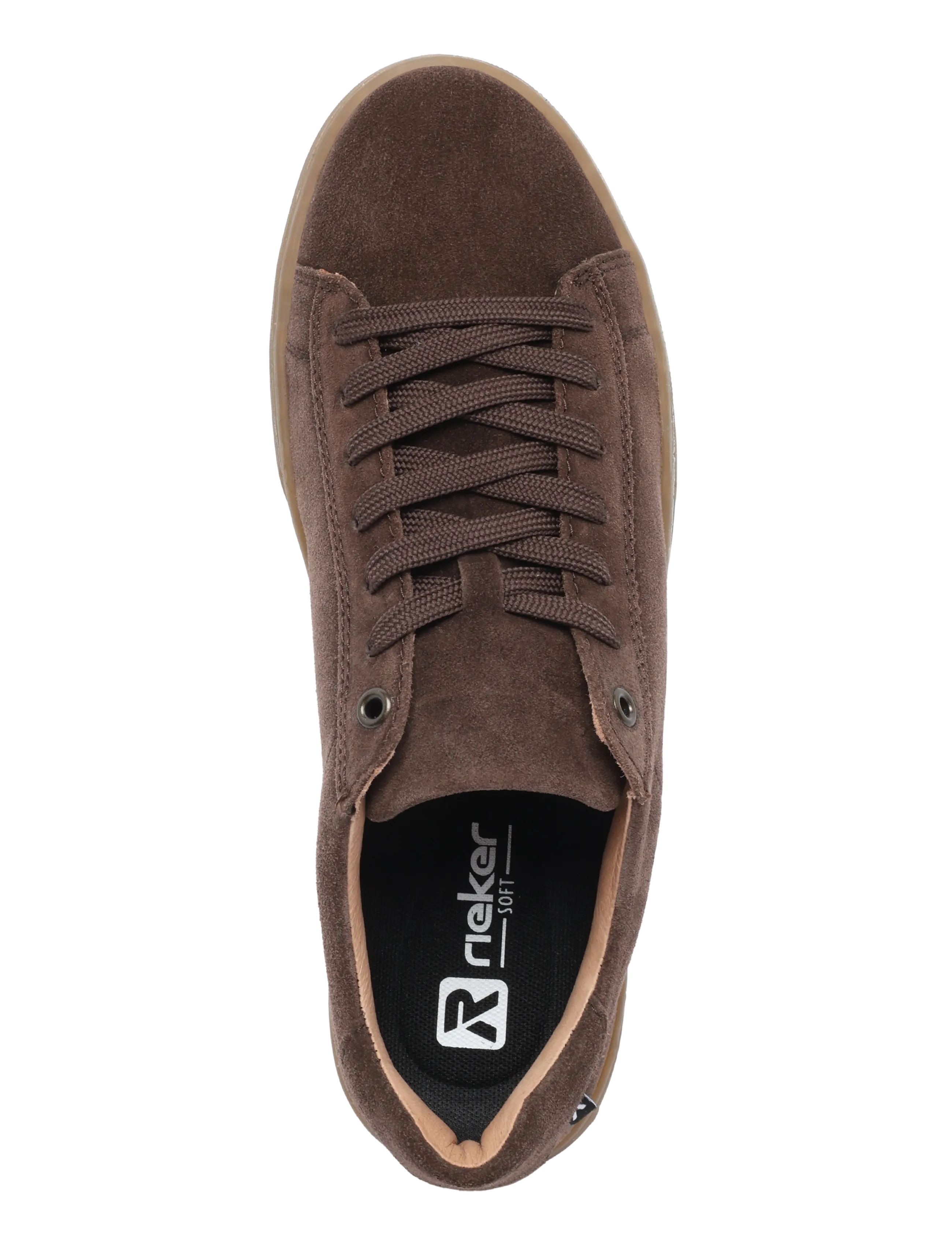 Rieker - Rieker Men's shoes U0701-25 Brown - low-top sneaker - brown suede - 3