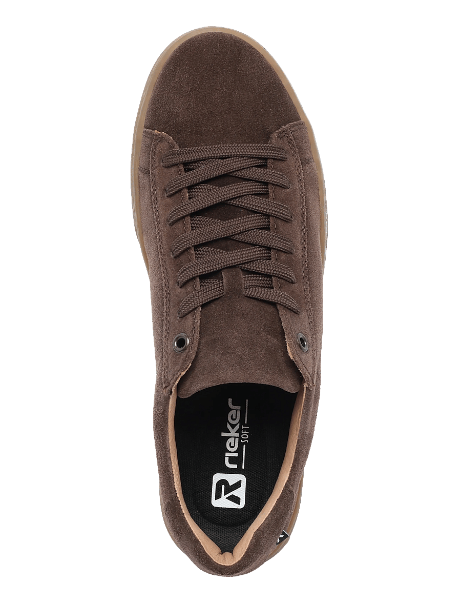 Rieker - Rieker Men's shoes U0701-25 Brown - low-top sneaker - brown suede - 3