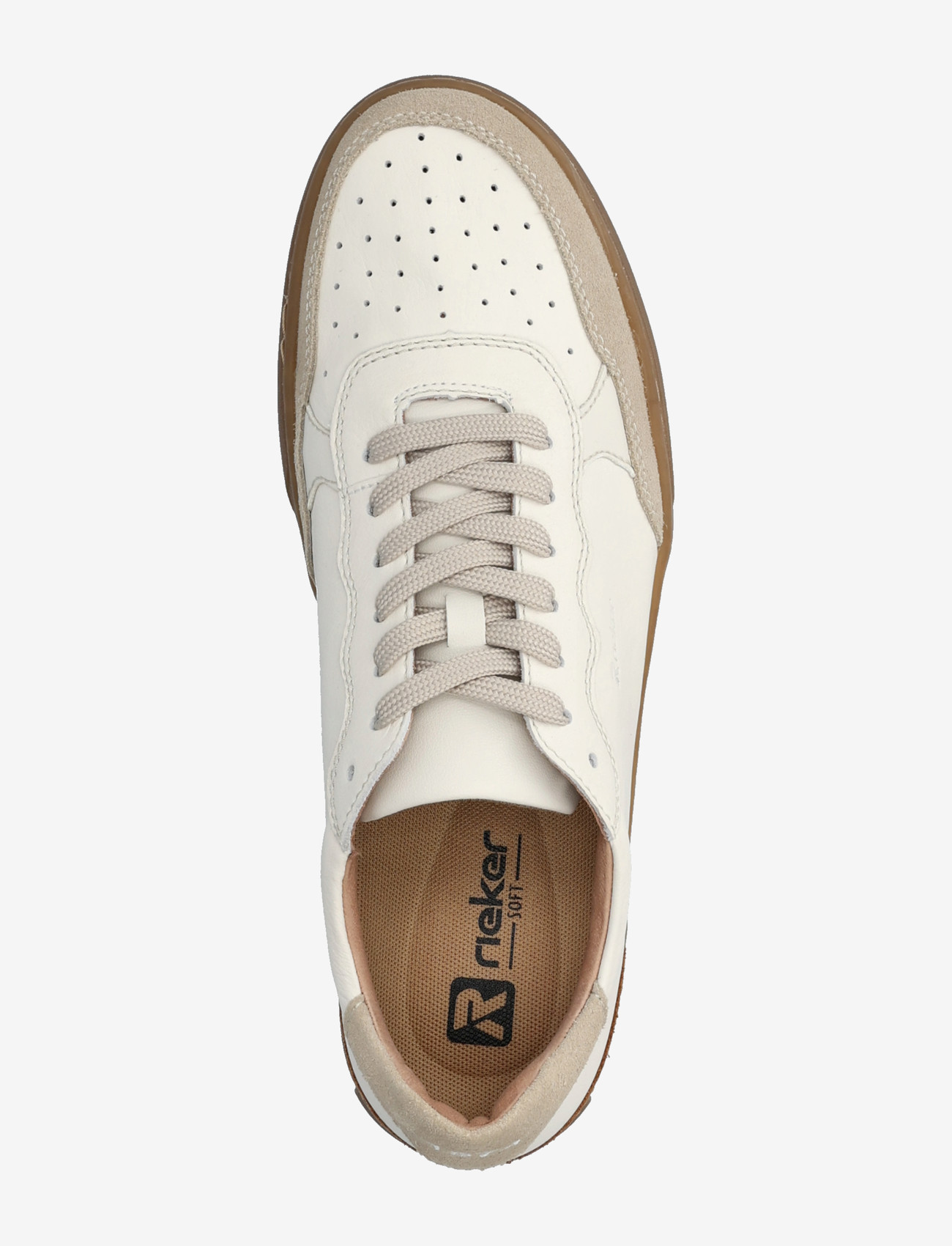 Rieker - Rieker Men's shoes U0710-00 Black - lágir strigaskór - white - 3