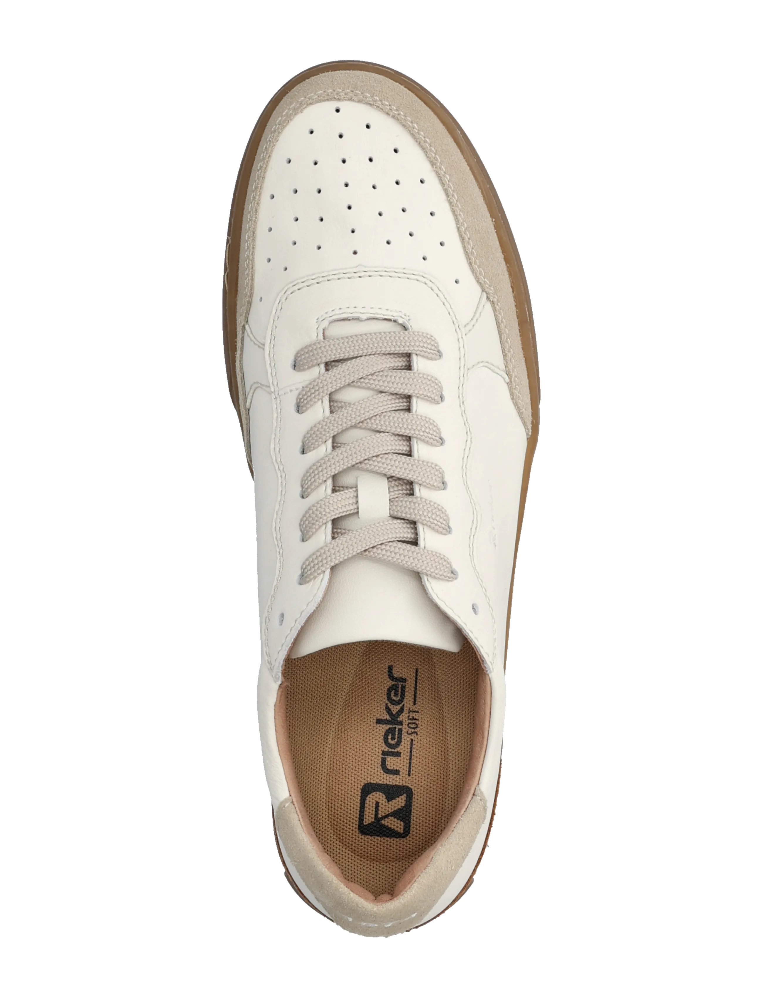 Rieker - Rieker Men's shoes U0710-00 Black - laag sneakers - white - 3