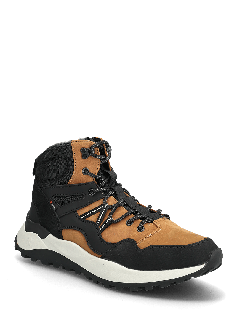 Rieker - U1370 - laced boots - yellow combination - 0