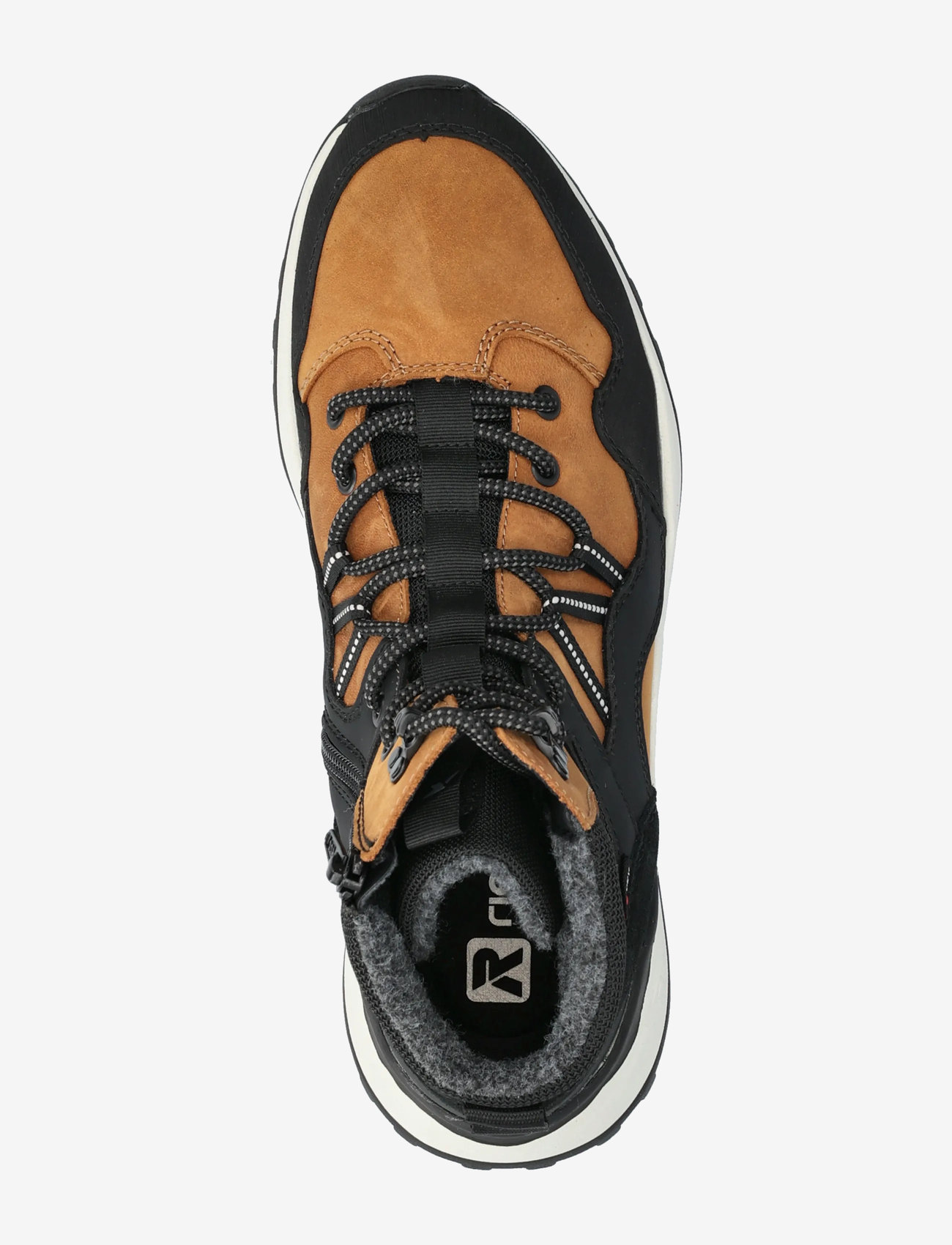 Rieker - U1370 - laced boots - yellow combination - 3