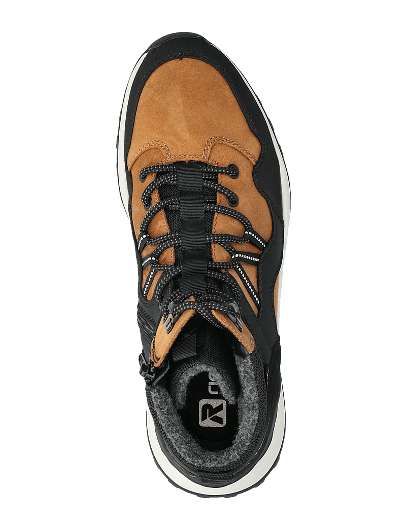 Rieker - U1370 - laced boots - yellow combination - 3