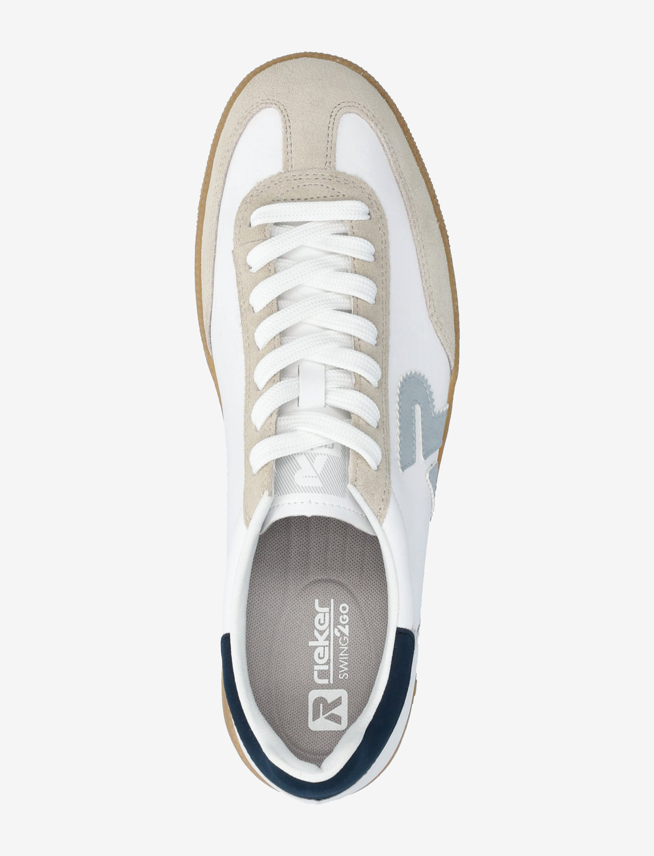 Rieker - U2200-82 - lave sneakers - white combination - 3