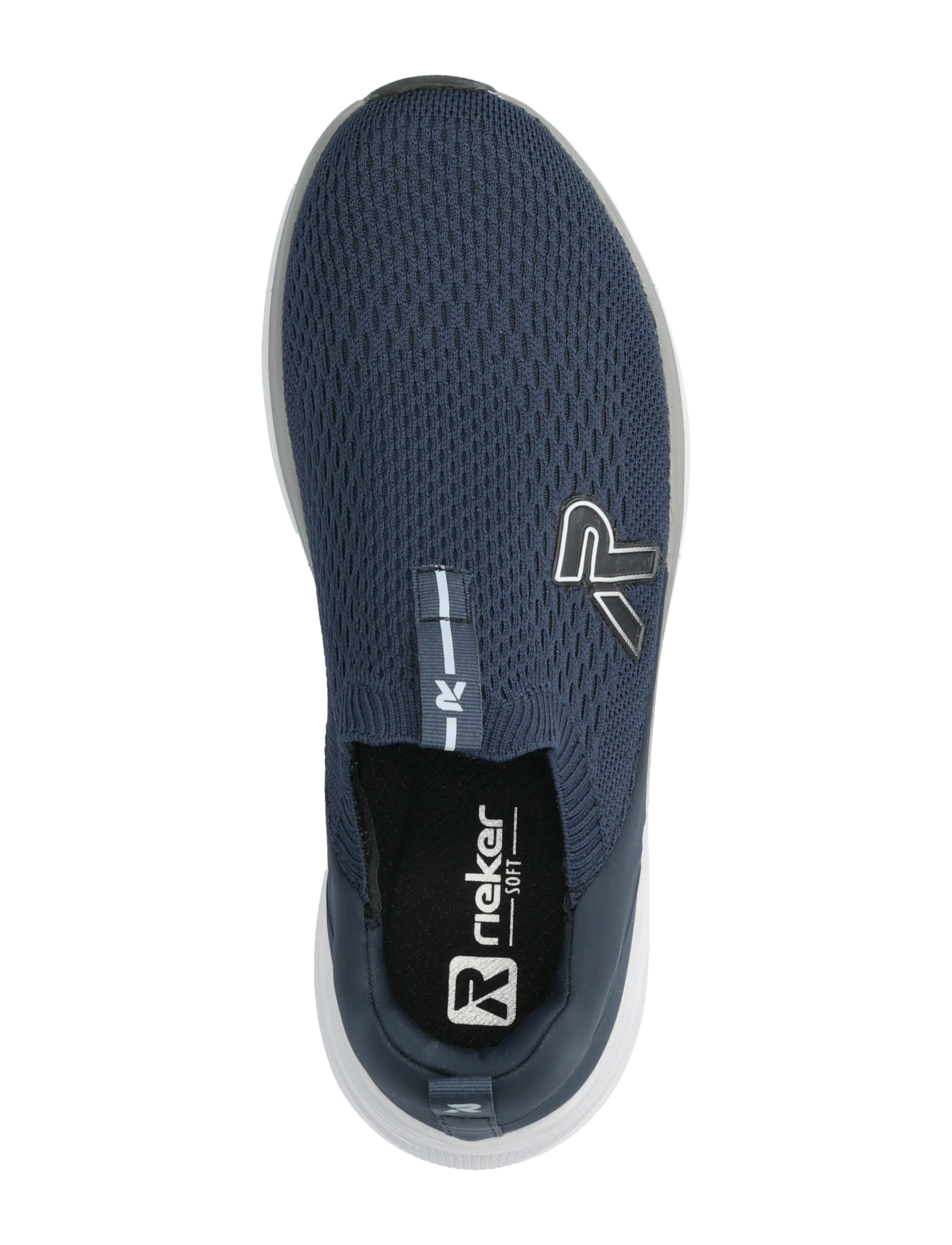 Rieker - U4100-14 - slip on sneakers - blue - 3