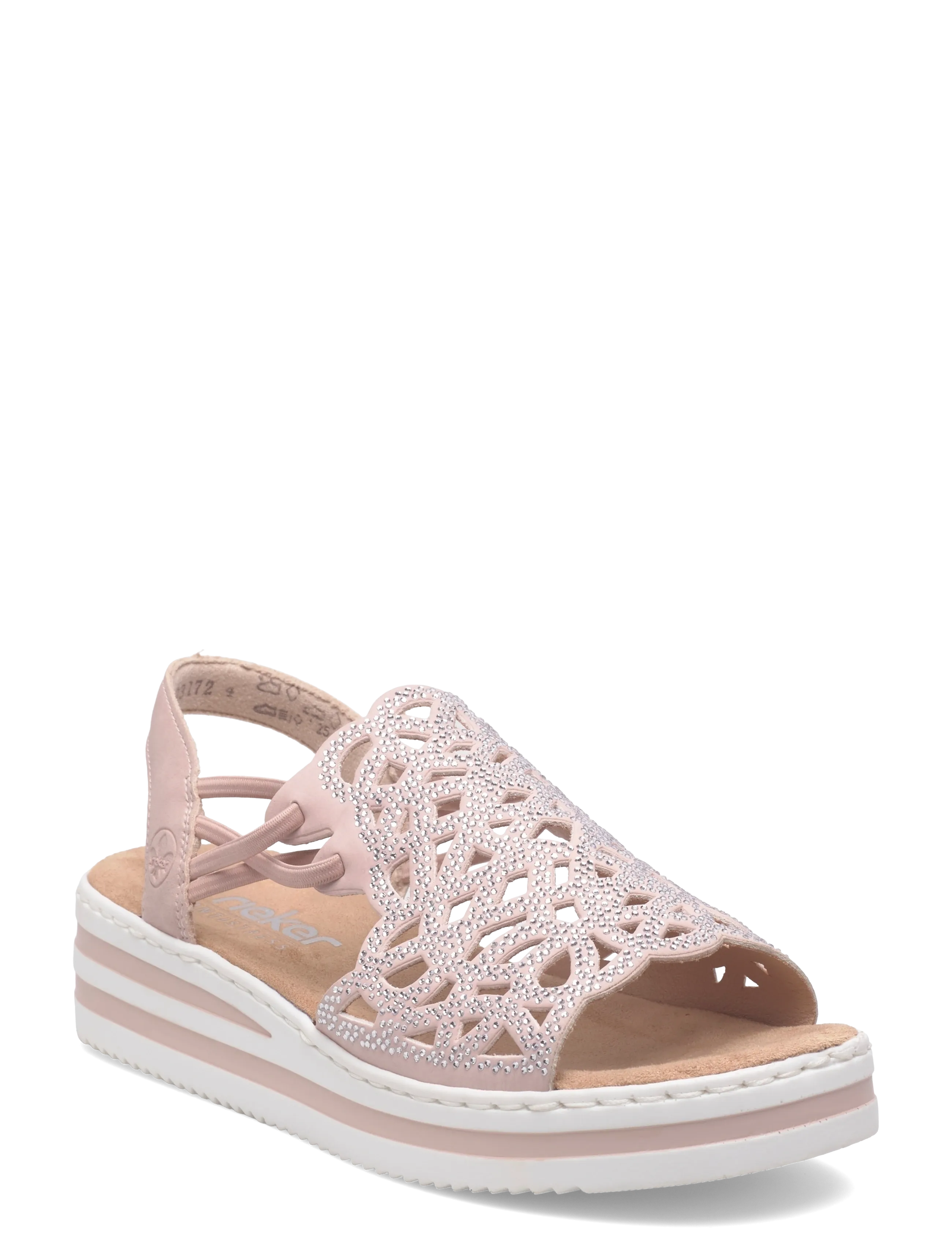 Rieker V0241-31, 42, Sandals, Rosa - Platform Frauen