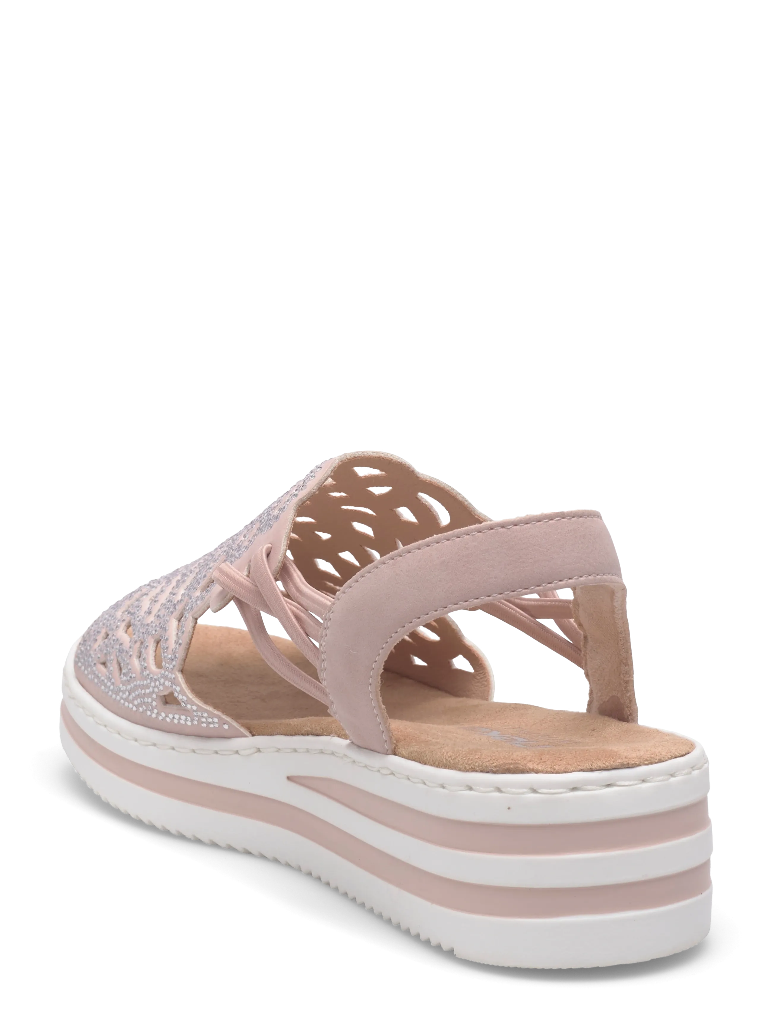 Rieker - V0241-31 - plateau-sandalen - red - 2