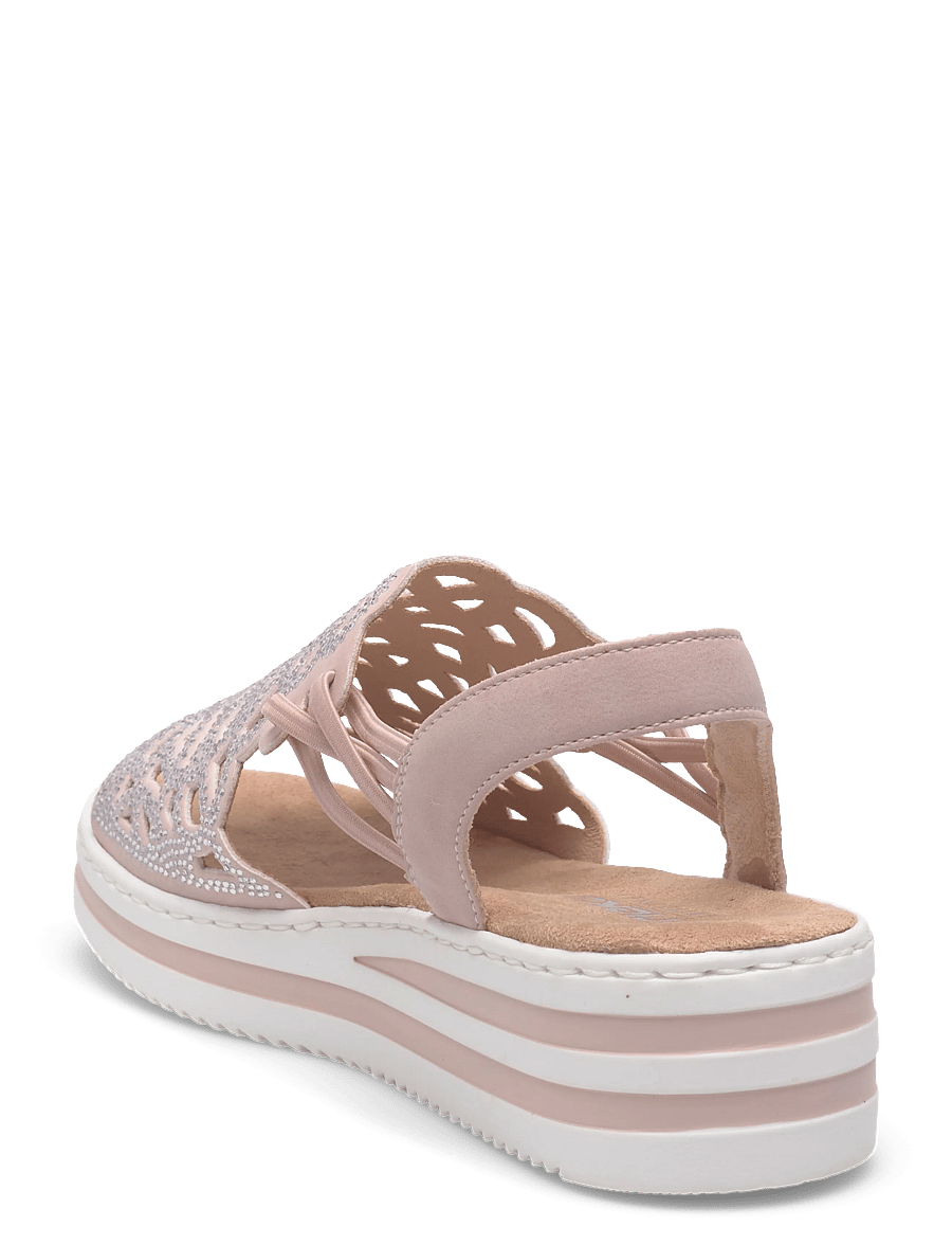 Rieker - V0241-31 - plateau-sandalen - red - 2
