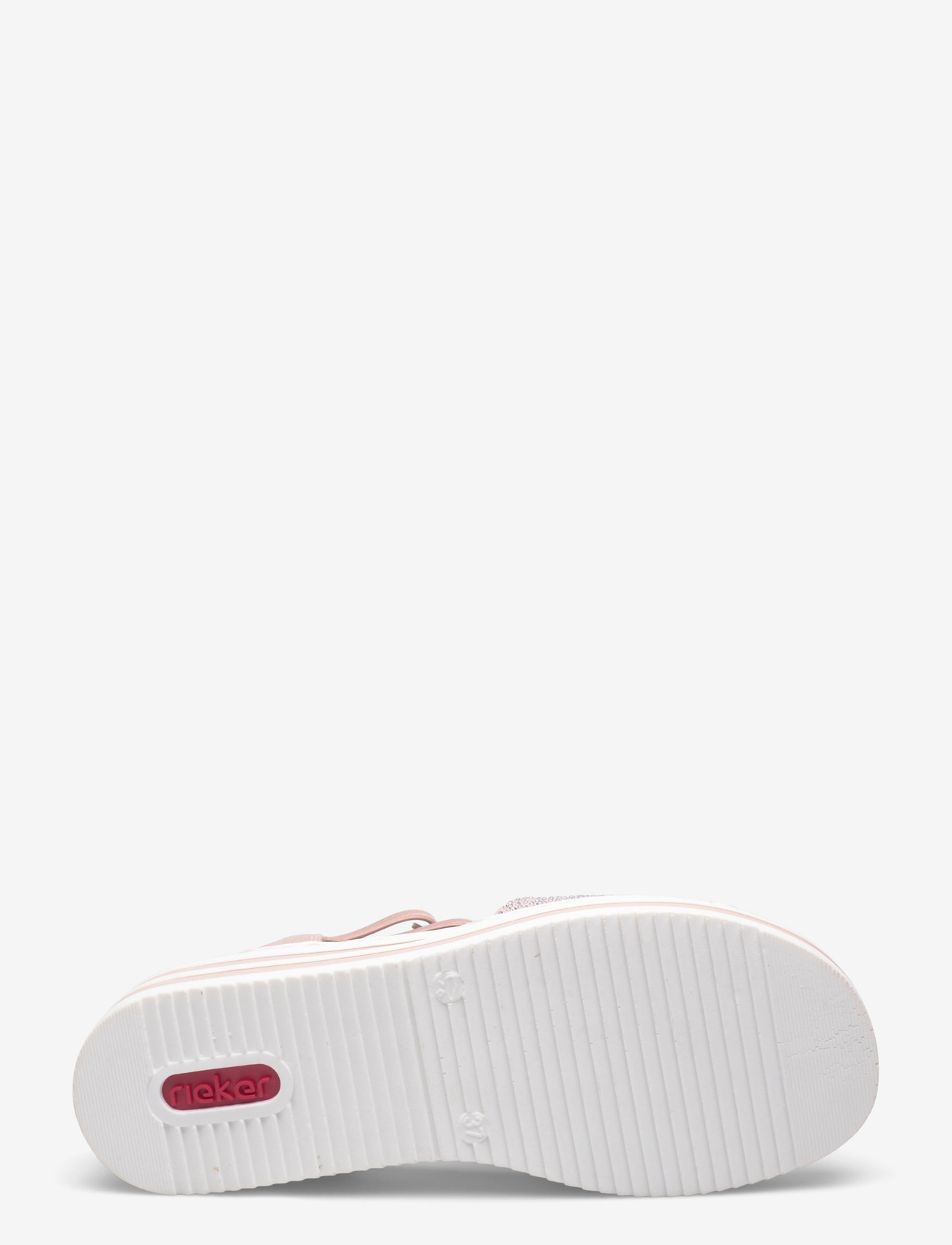 Rieker - V0241-31 - platformsandaler - red - 4