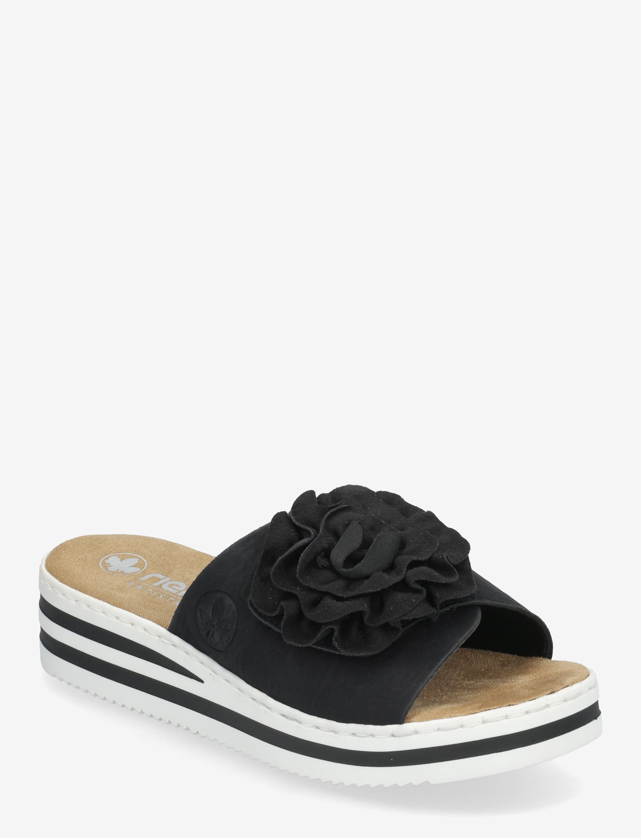 Rieker - Rieker Ladies' sandals V0252-52 green - platform sandals - black - 0