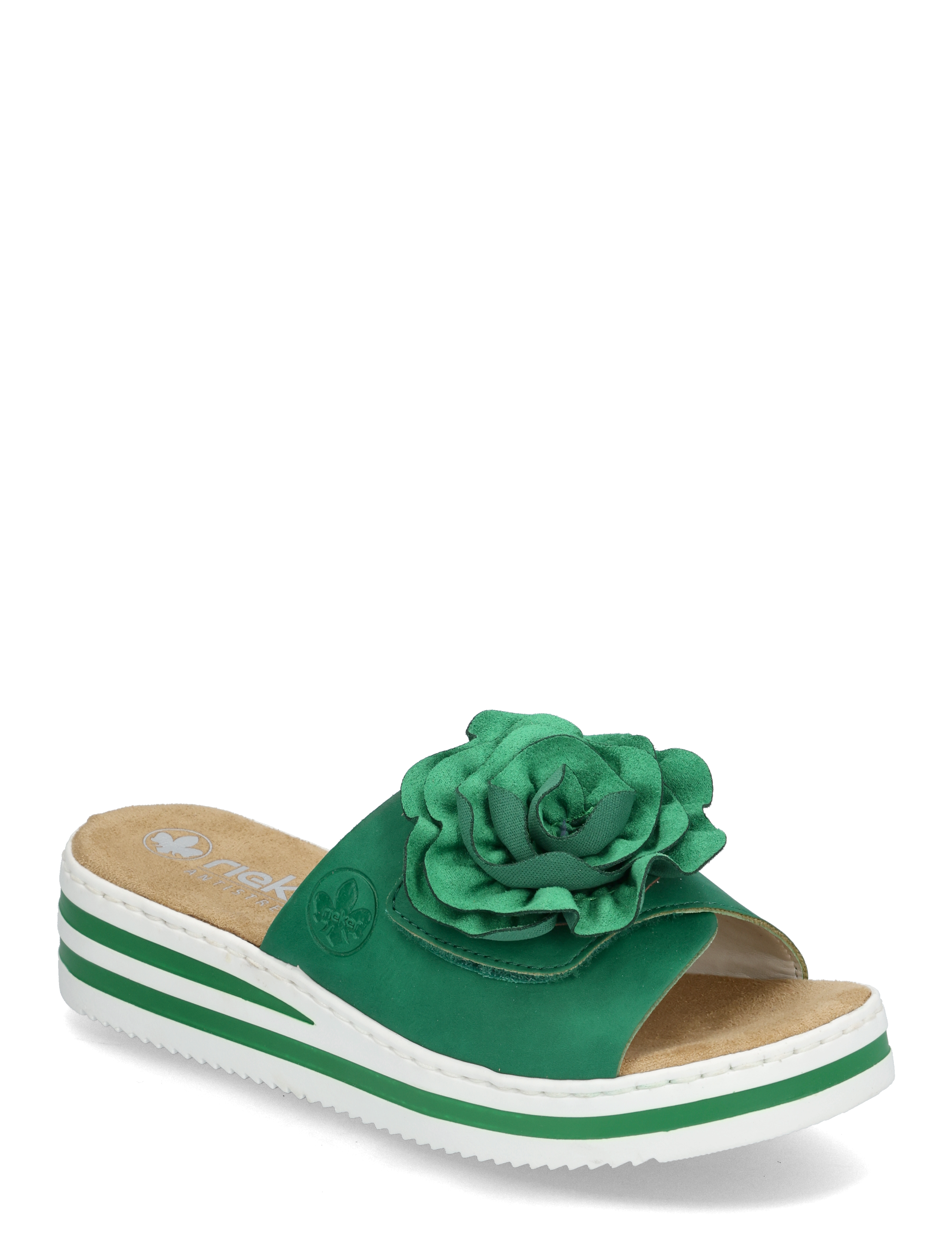 Rieker Rieker Ladies' Sandals V0252-52 Green, 38, Green, Sandals > Platform Sandals, Dame