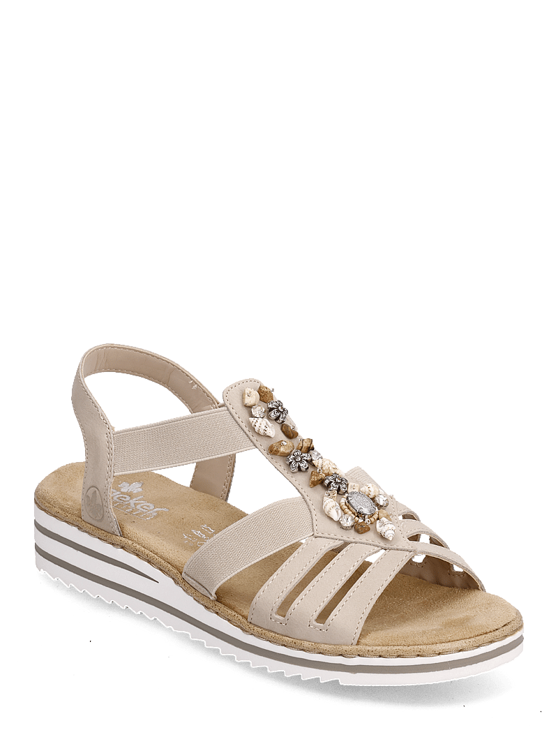 Rieker - V0649-62 - kontsata sandaalid - beige - 0