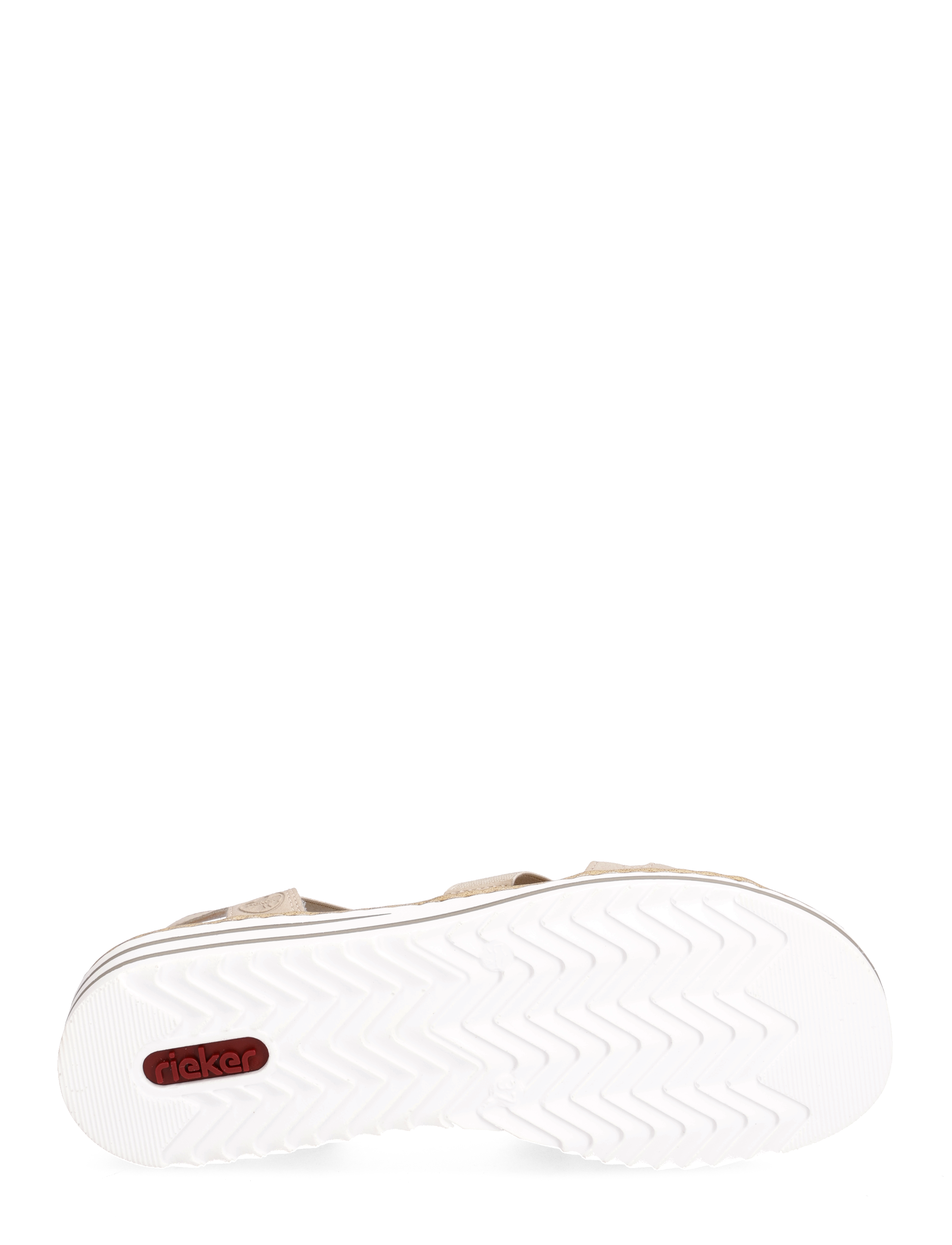 Rieker - V0649-14 - flache sandalen - beige - 4
