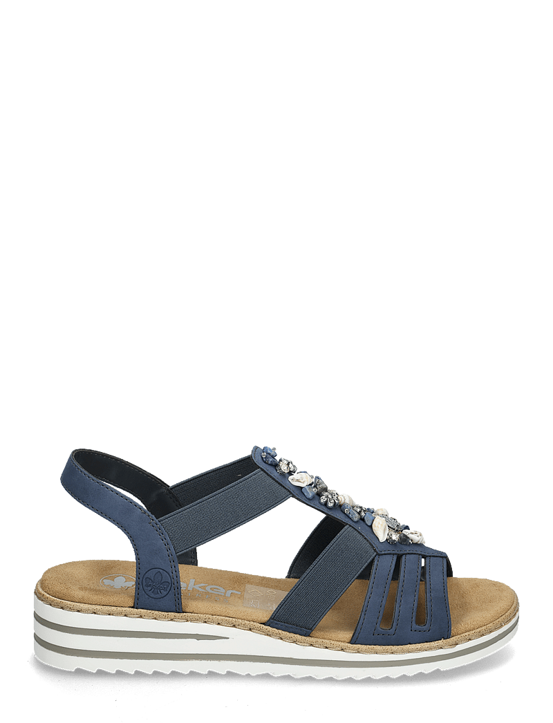 Rieker - V0649-14 - platte sandalen - blue - 1