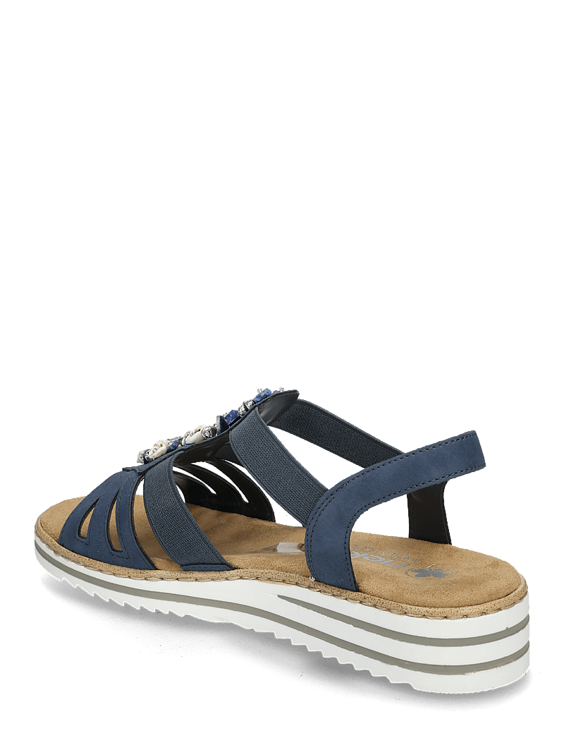 Rieker - V0649-14 - platte sandalen - blue - 2