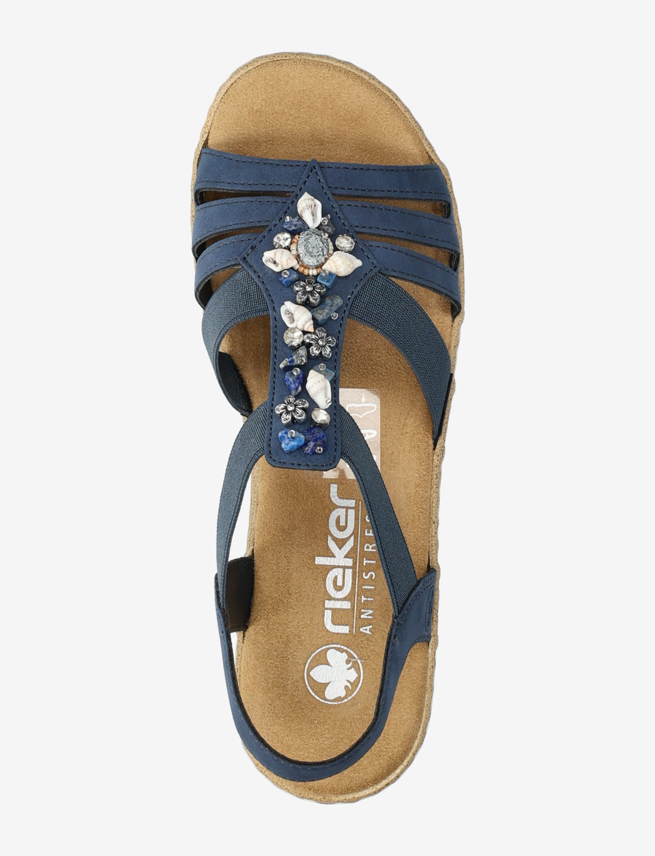 Rieker - V0649-14 - platta sandaler - blue - 3
