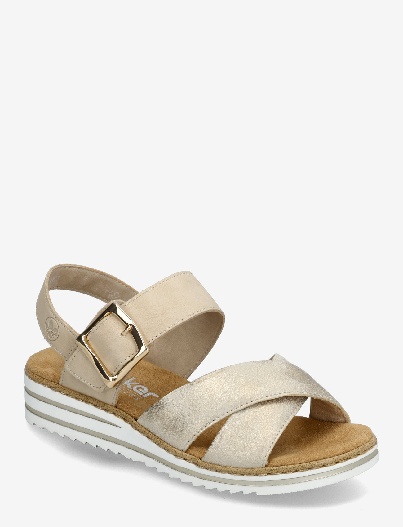 Rieker - V0655-60 - sandaler med hæl - beige - 0