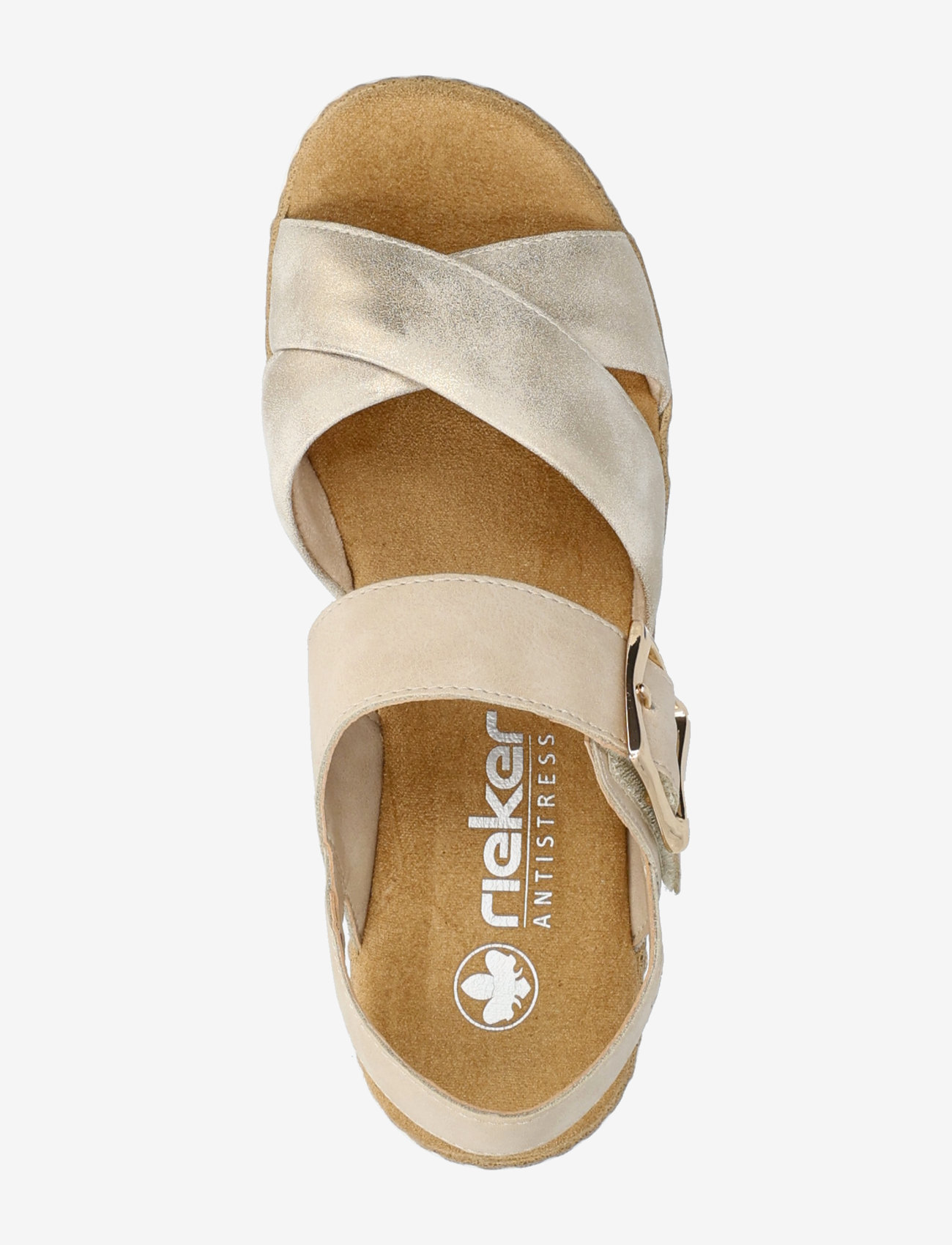 Rieker - V0655-60 - sandaler med hæl - beige - 3