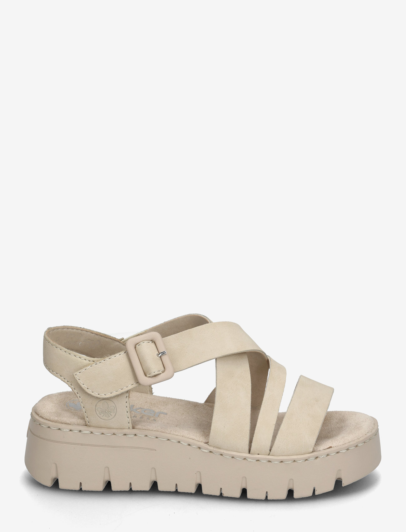 Rieker - V1063-60 - plateau-sandalen - beige - 1