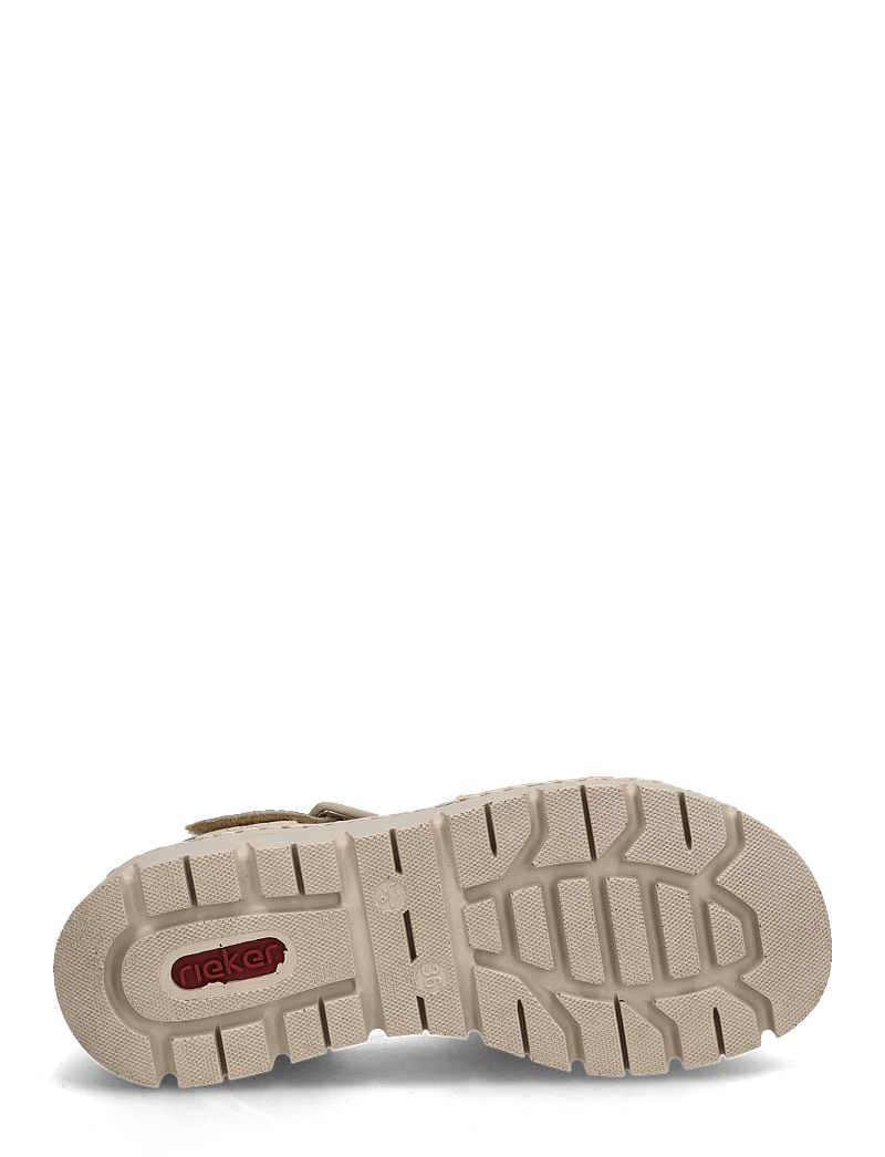 Rieker - V1063-60 - plateau-sandalen - beige - 4