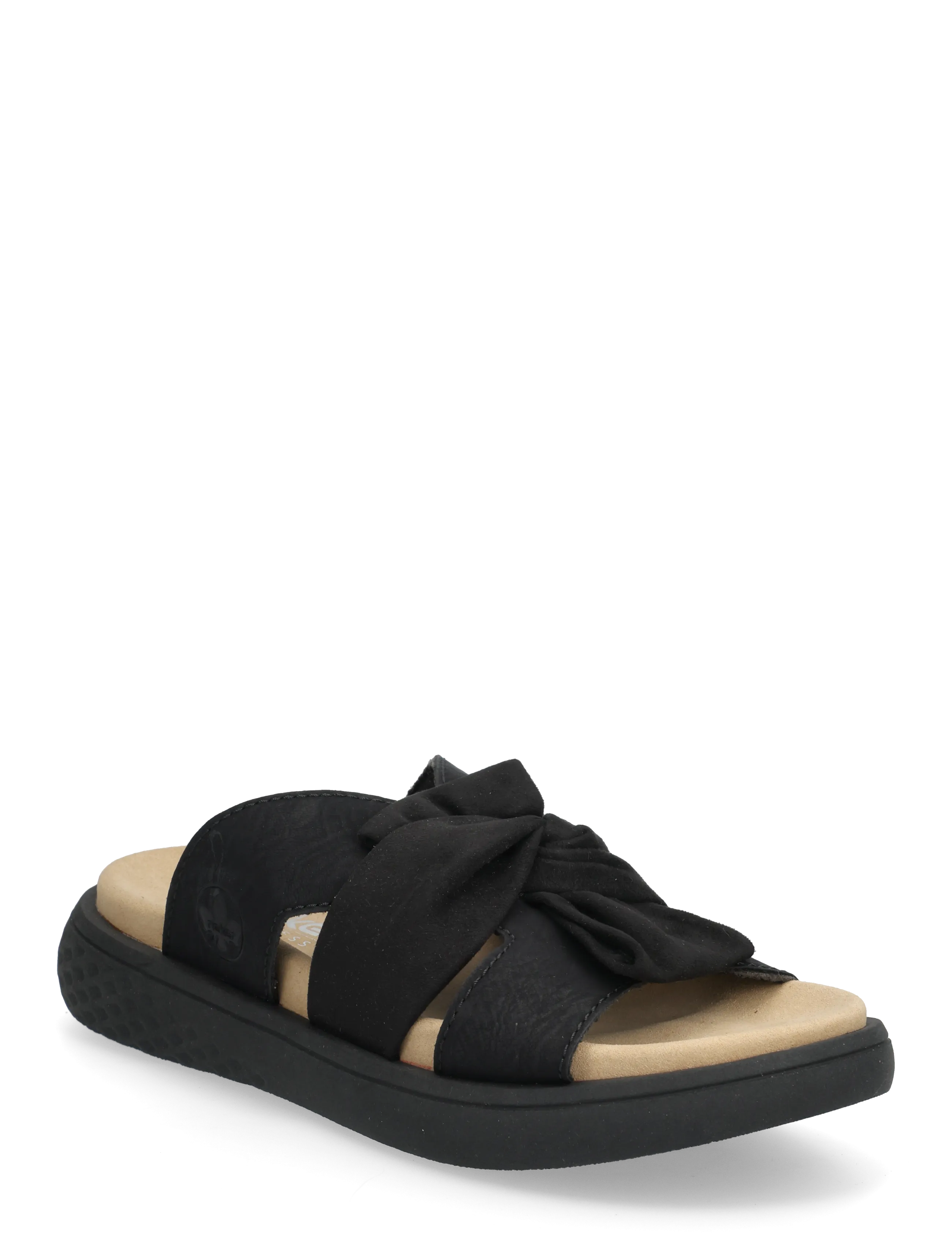Rieker V1550-00, 37, Sandals, Schwarz - Flat Frauen
