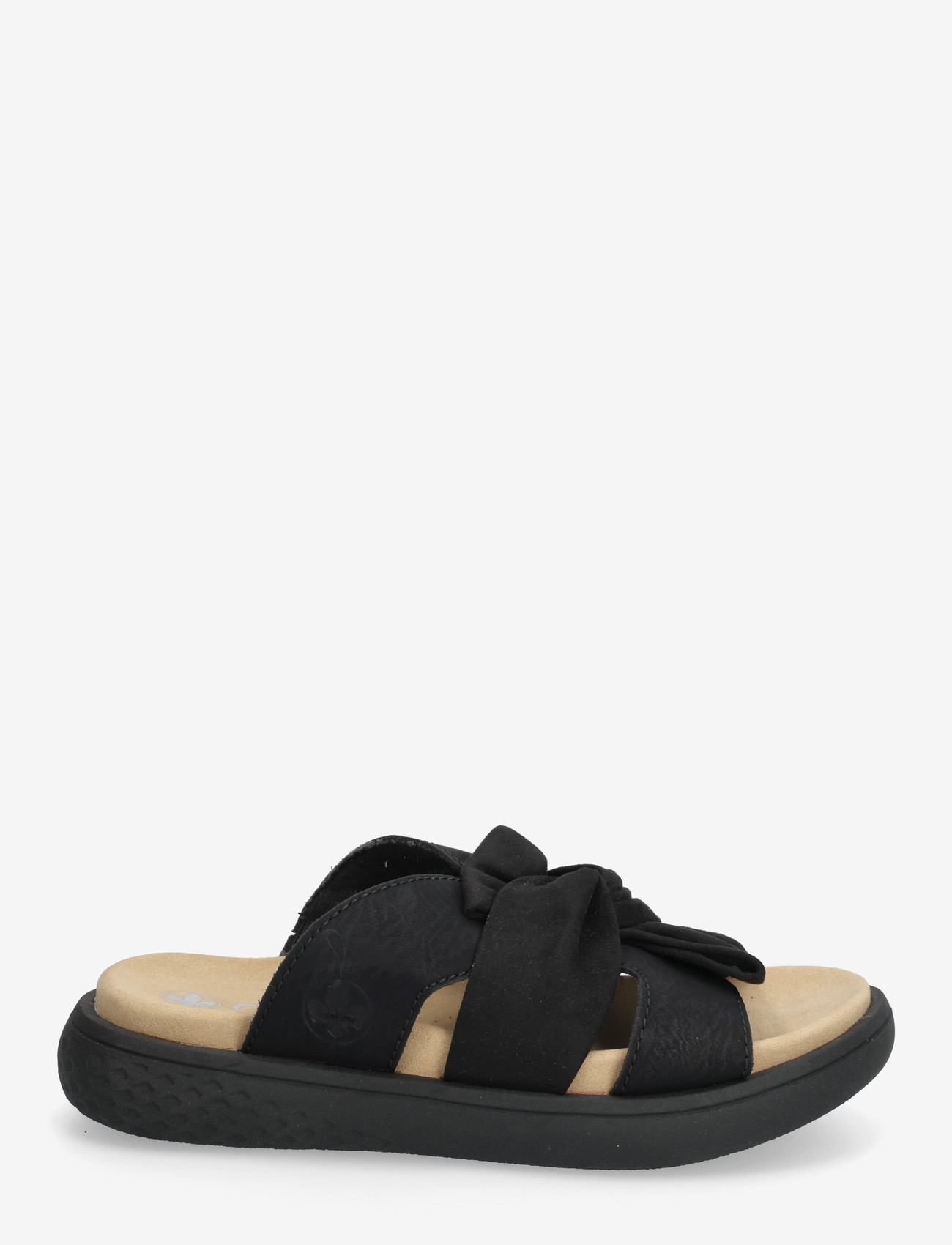 Rieker - V1550-00 - flat sandals - black - 1