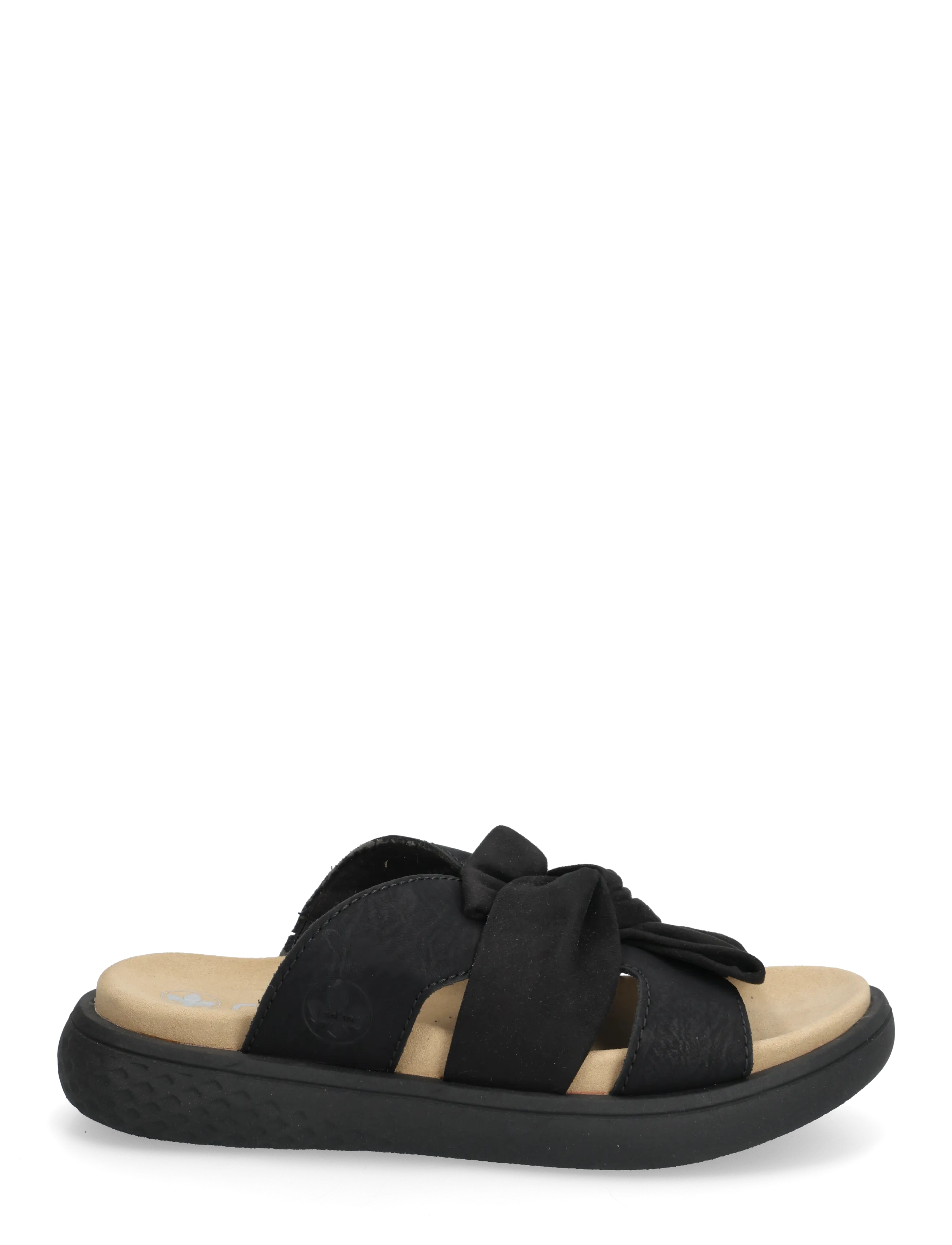 Rieker - V1550-00 - flade sandaler - black - 1