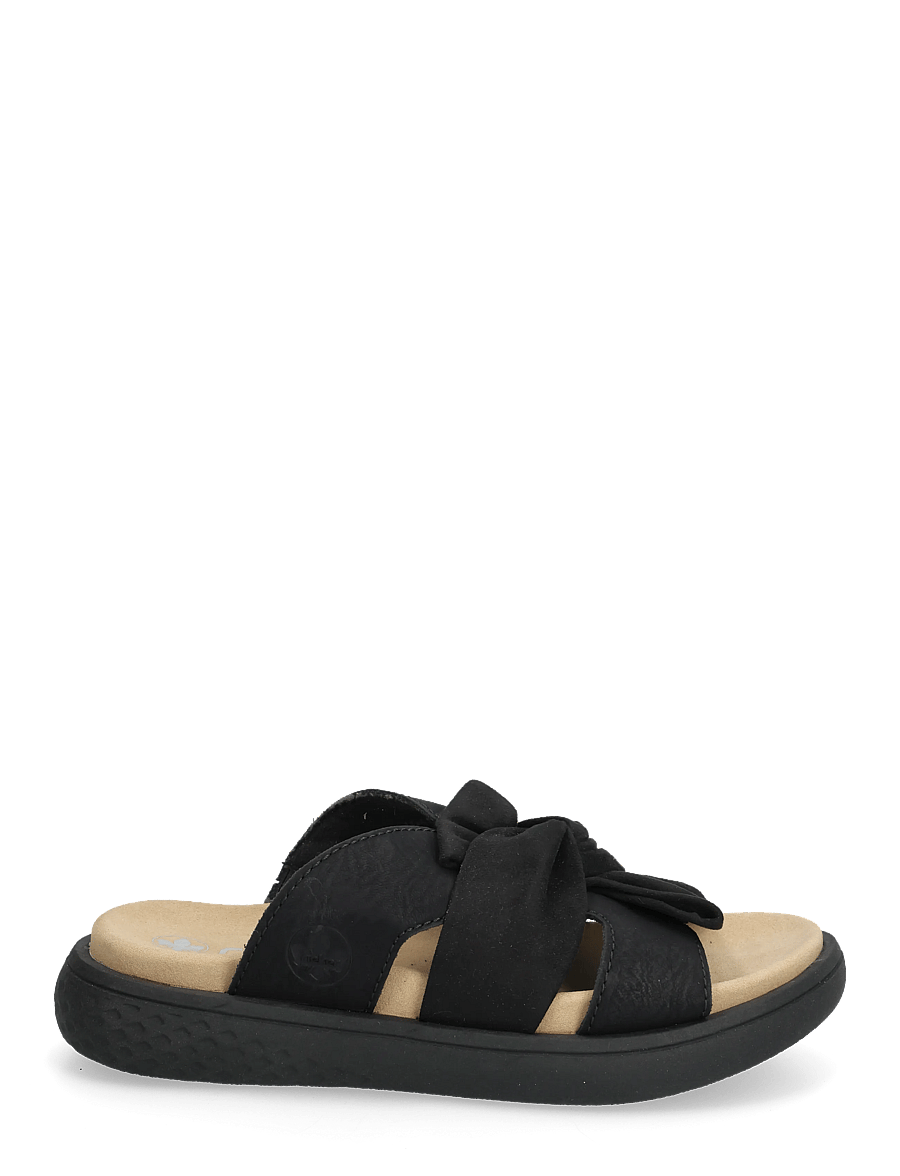 Rieker - V1550-00 - flade sandaler - black - 1