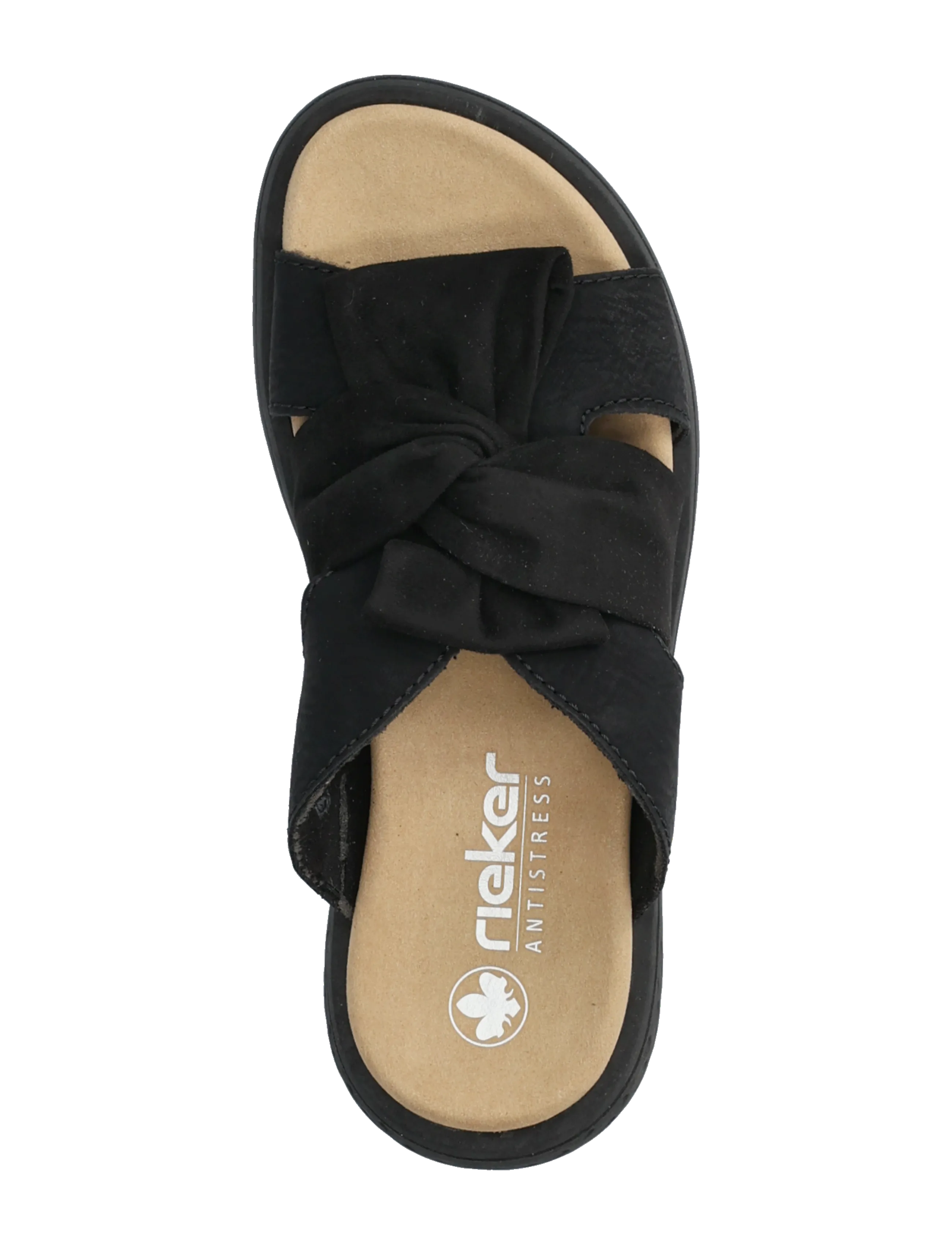 Rieker - V1550-00 - flade sandaler - black - 3