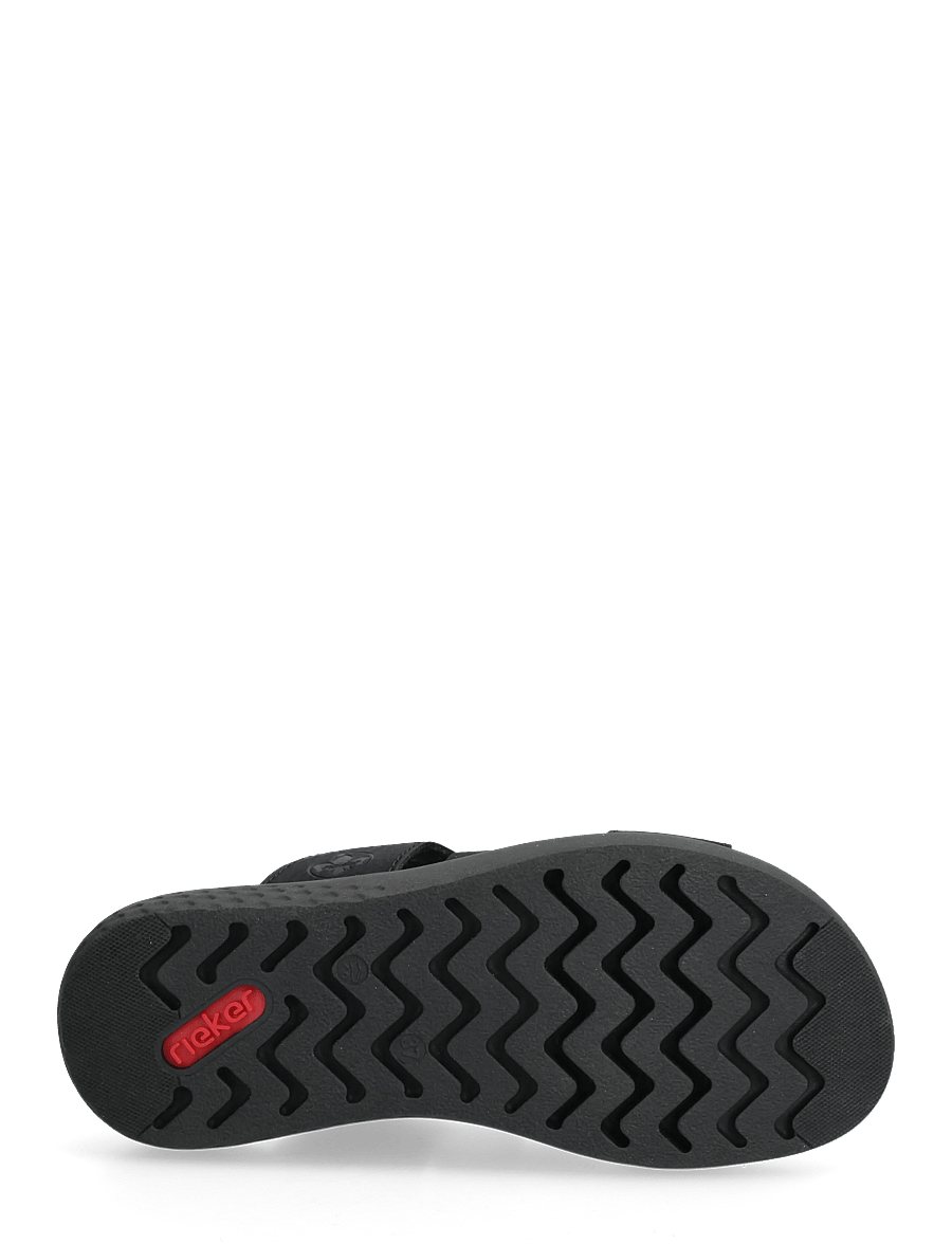 Rieker - V1550-00 - flade sandaler - black - 4