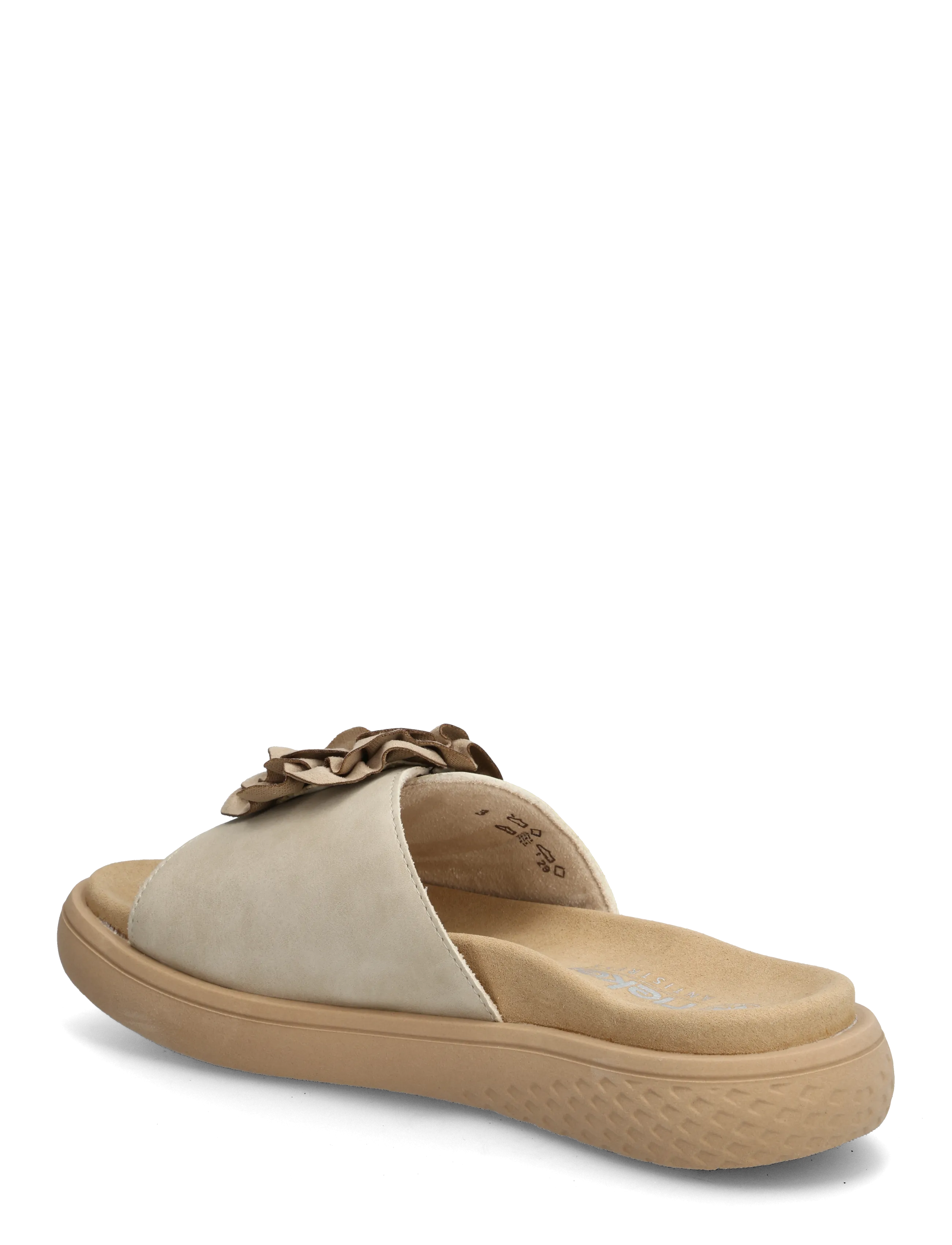 Rieker - Rieker Ladies' sandals V1562-62 Beige - sandales plates - beige - 1
