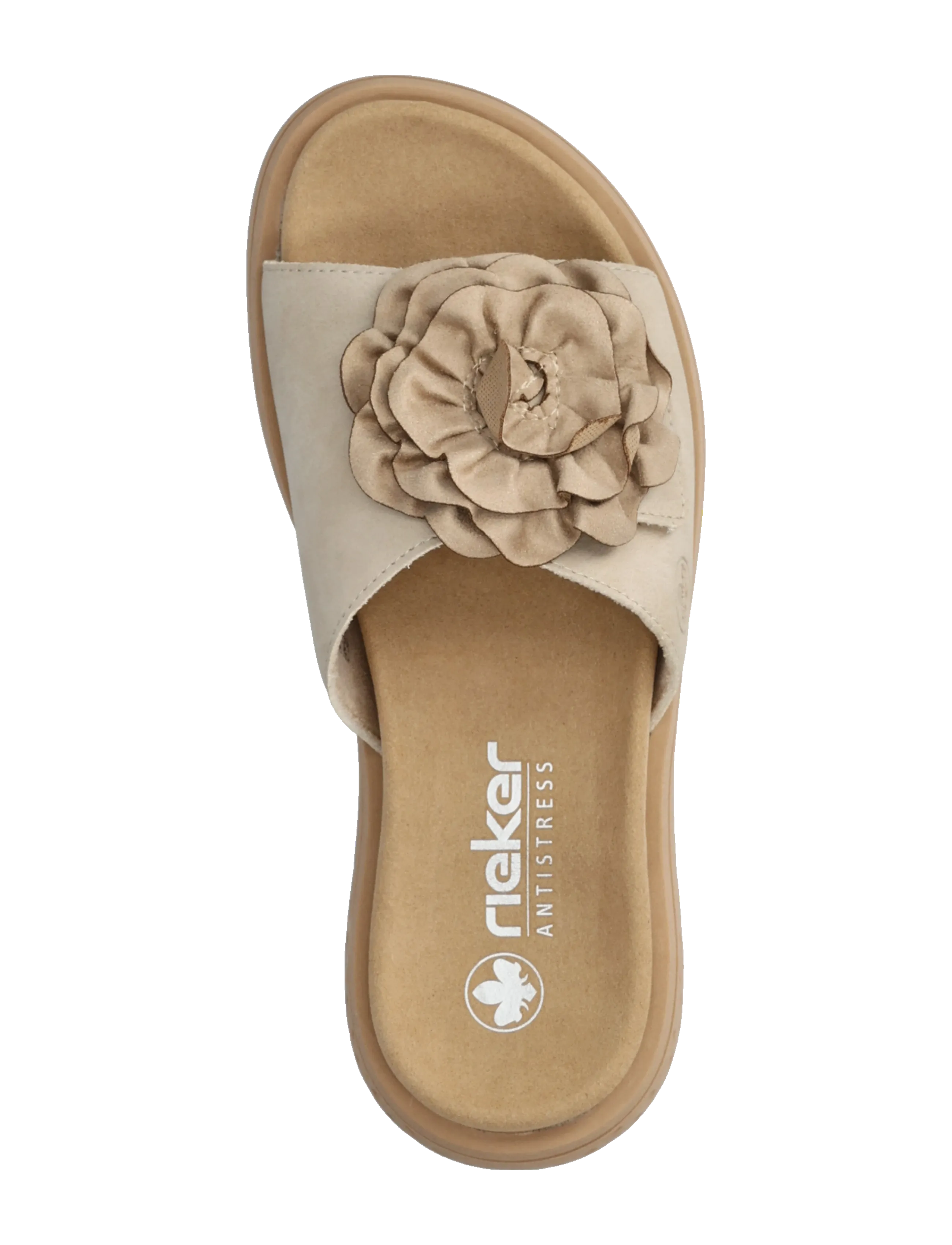 Rieker - Rieker Ladies' sandals V1562-62 Beige - sandales plates - beige - 3