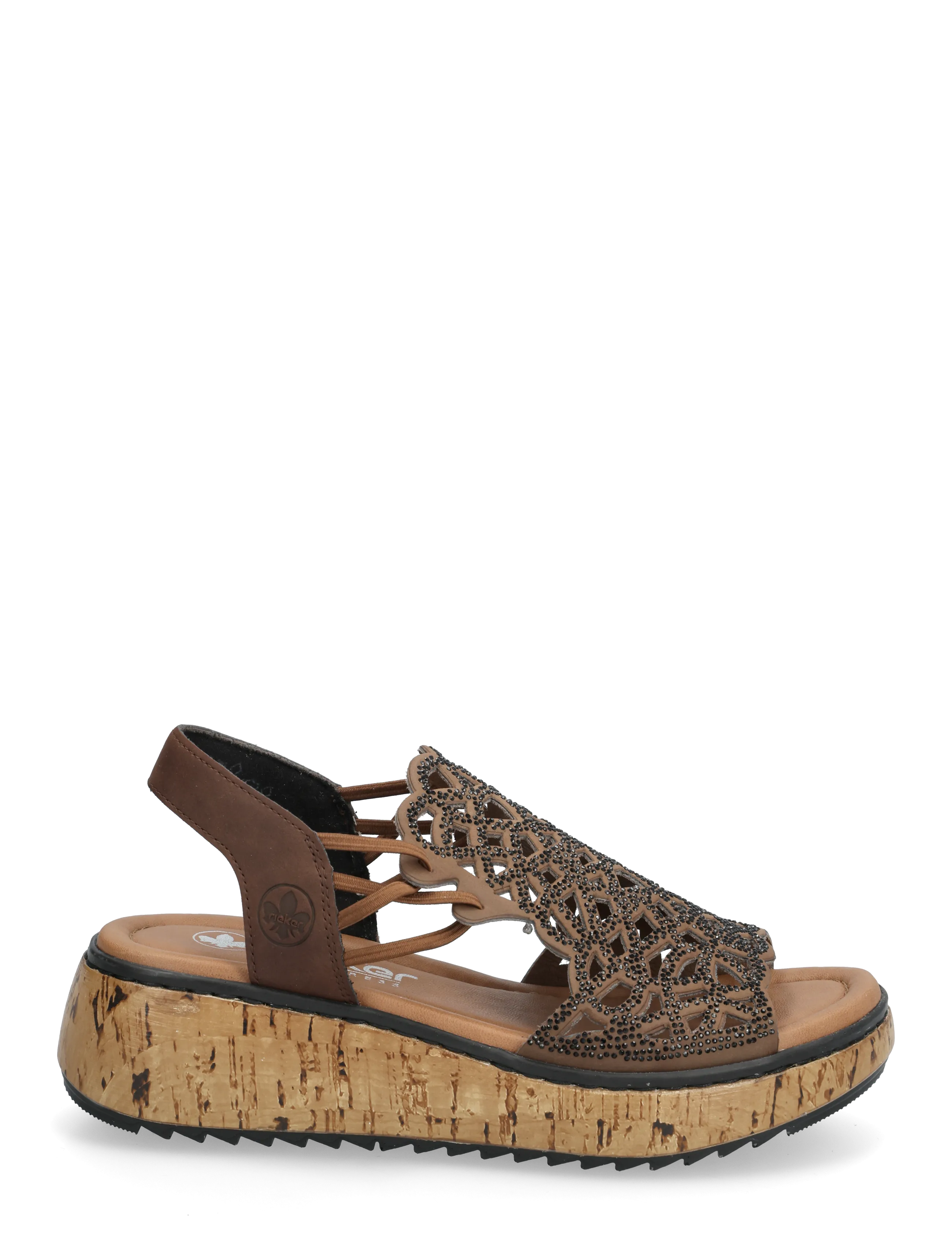 Rieker - V1765-24 - plateau-sandalen - brown - 1