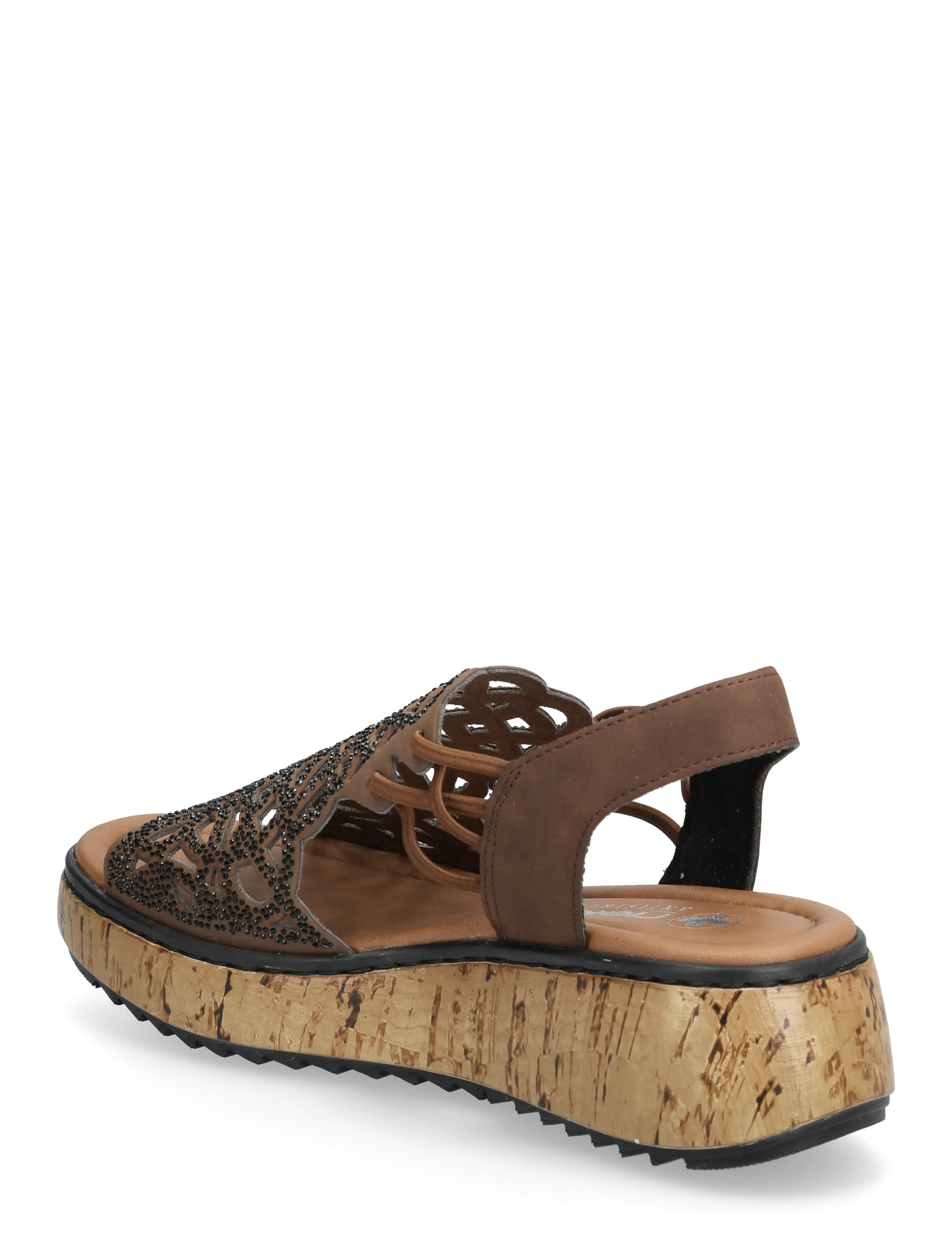Rieker - V1765-24 - plateau-sandalen - brown - 2