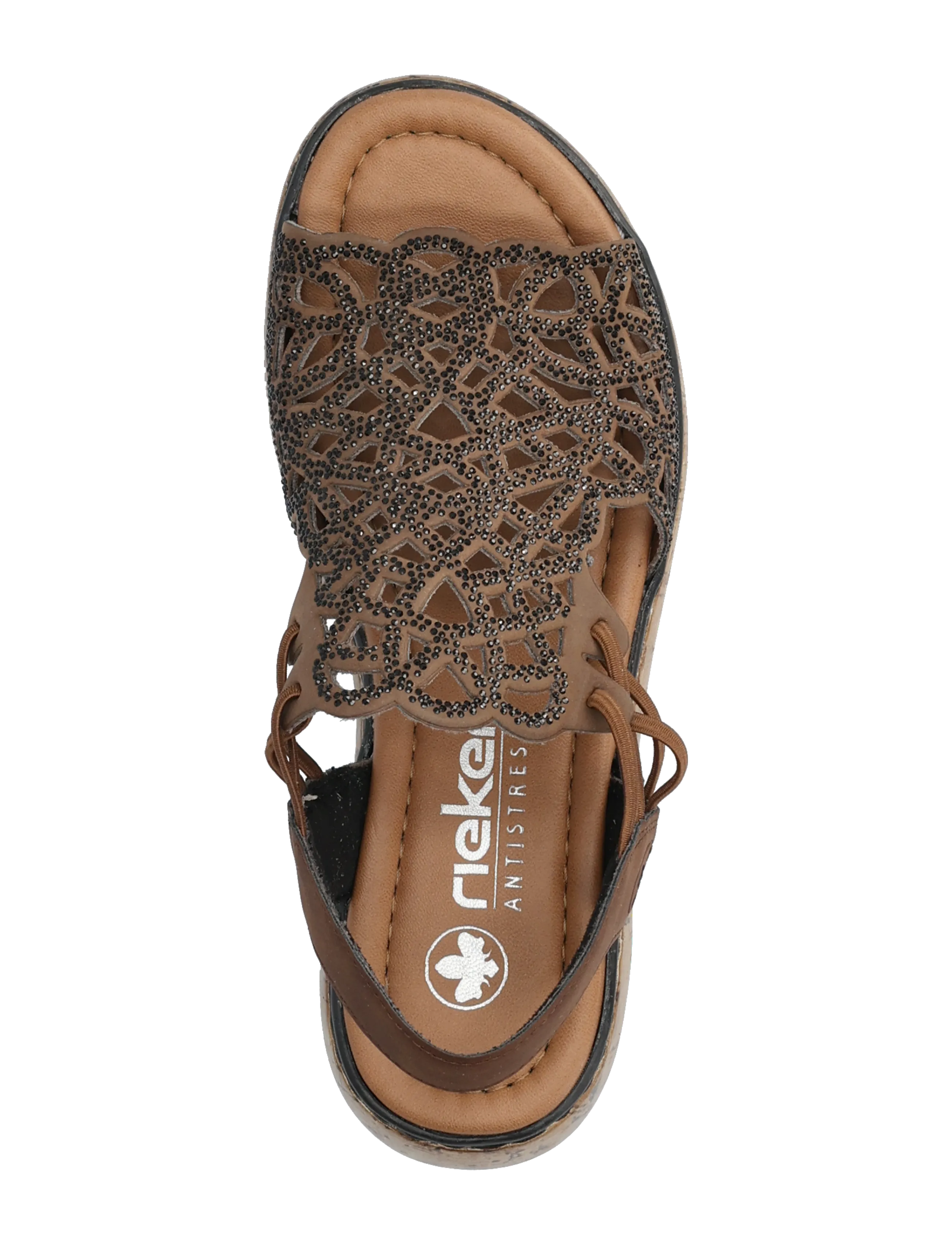 Rieker - V1765-24 - plateau-sandalen - brown - 3