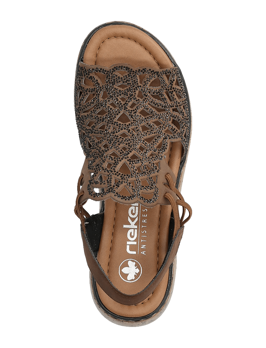 Rieker - V1765-24 - plateau-sandalen - brown - 3