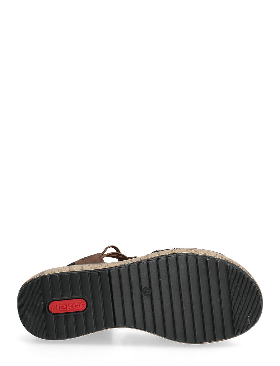 Rieker - V1765-24 - plateau-sandalen - brown - 4