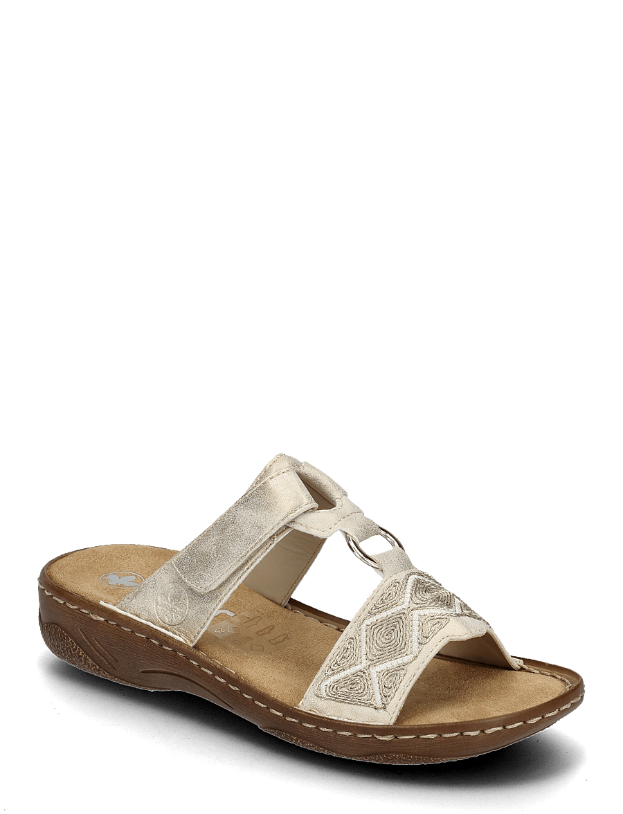 Rieker - Rieker Ladies' sandals V2864-80 White - flache sandalen - beige - 0
