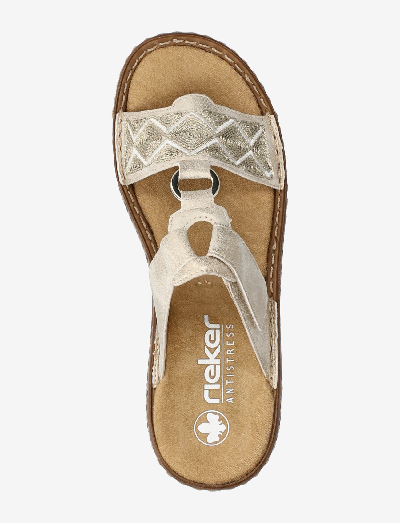 Rieker Rieker Ladies' Sandals V2864-60 Beige (RIEV2864) Flat